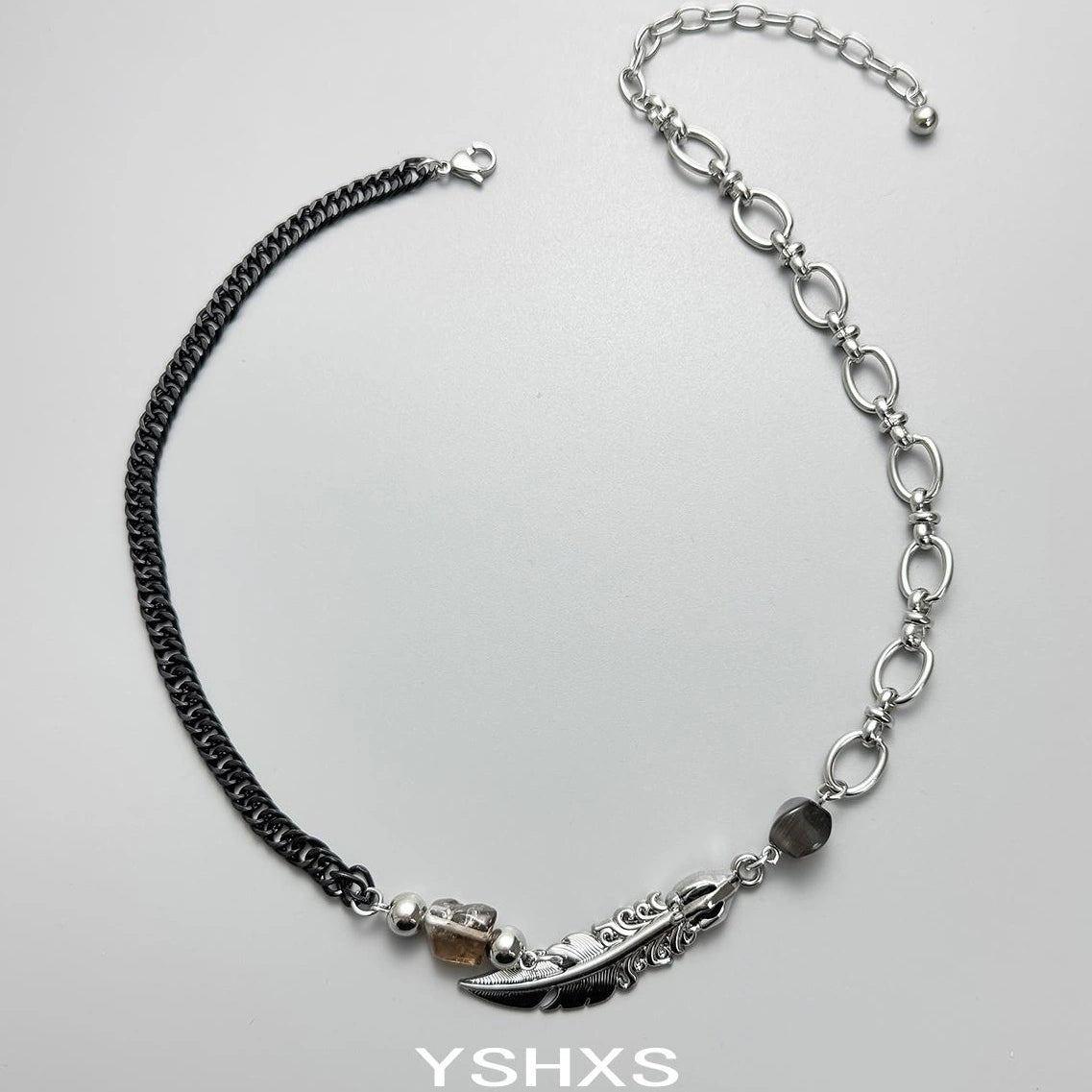 Accessories Vintage Feather Pendant Layered Necklace