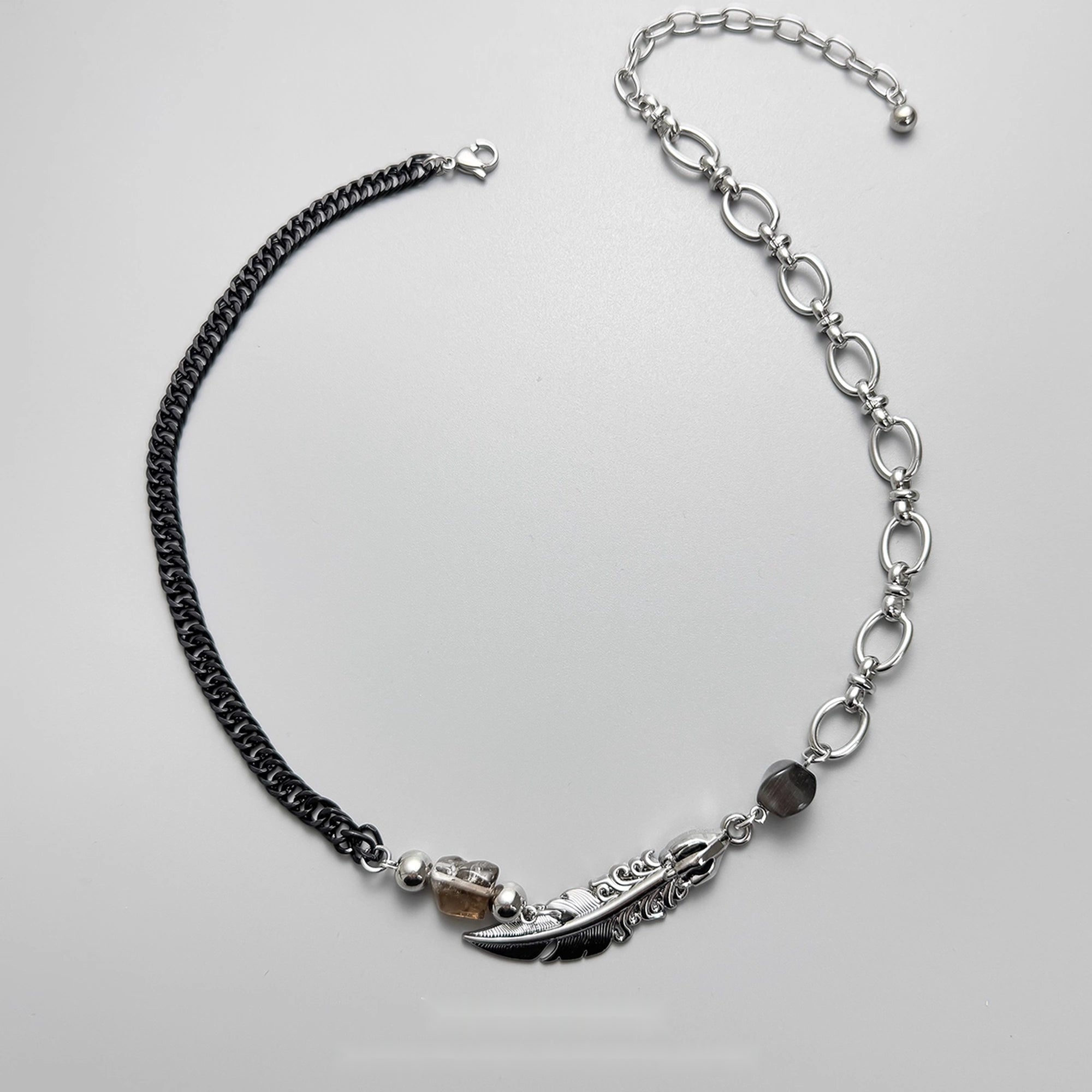 Accessories_Vintage_Feather_Pendant_Layered_Necklace_MISSTT