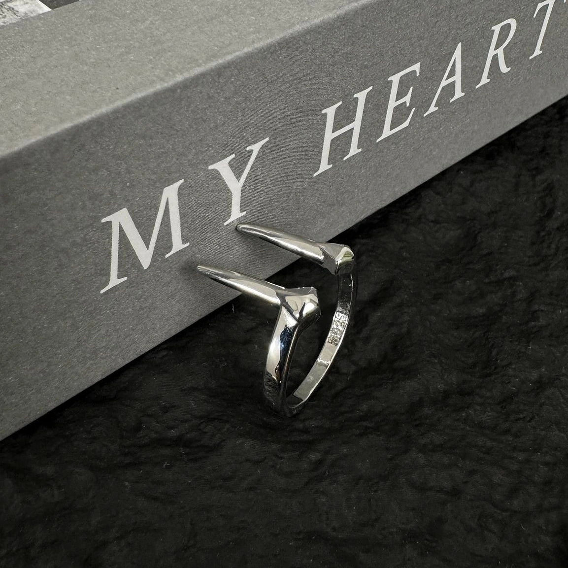 Accessories Vintage Gothic Beast Fang Adjustable Couple Ring