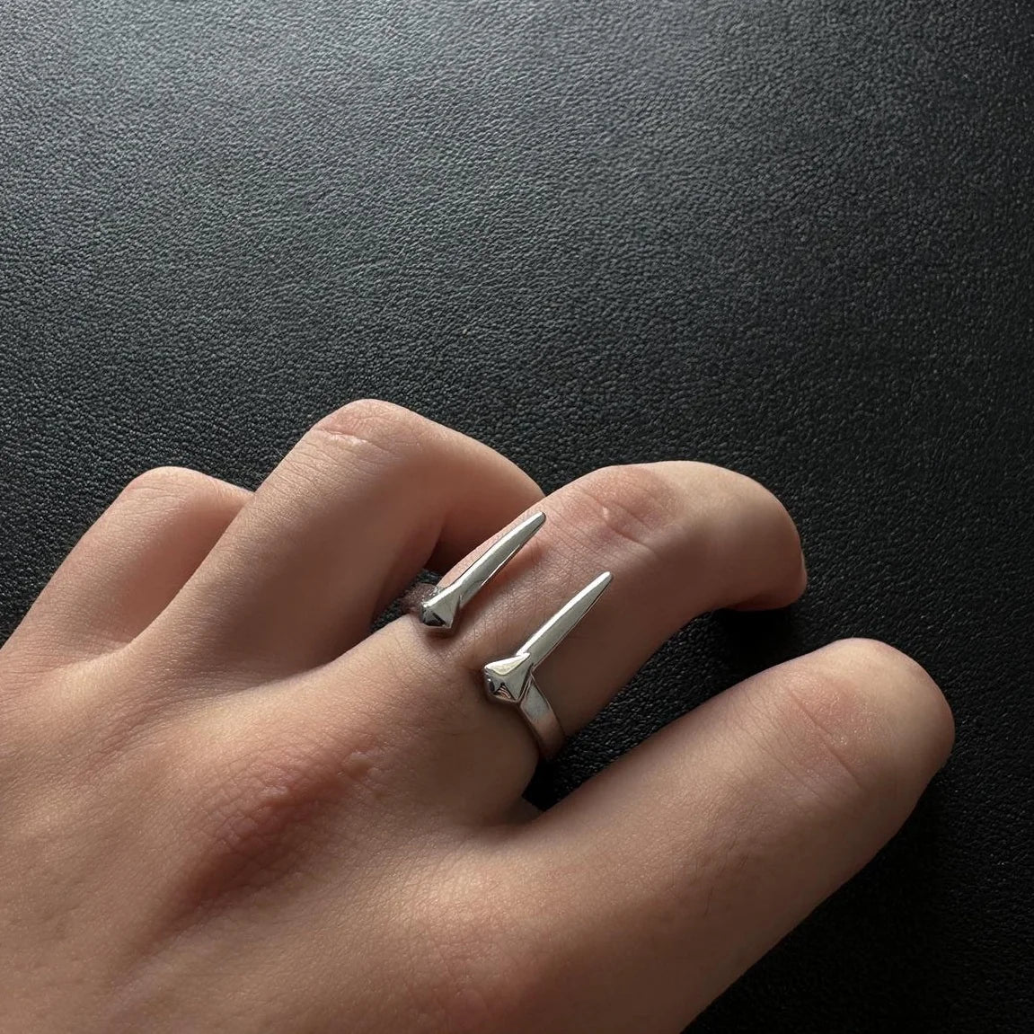 Accessories Vintage Gothic Beast Fang Adjustable Couple Ring