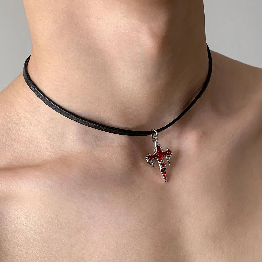 Accessories Vintage Gothic Cross Choker Necklace