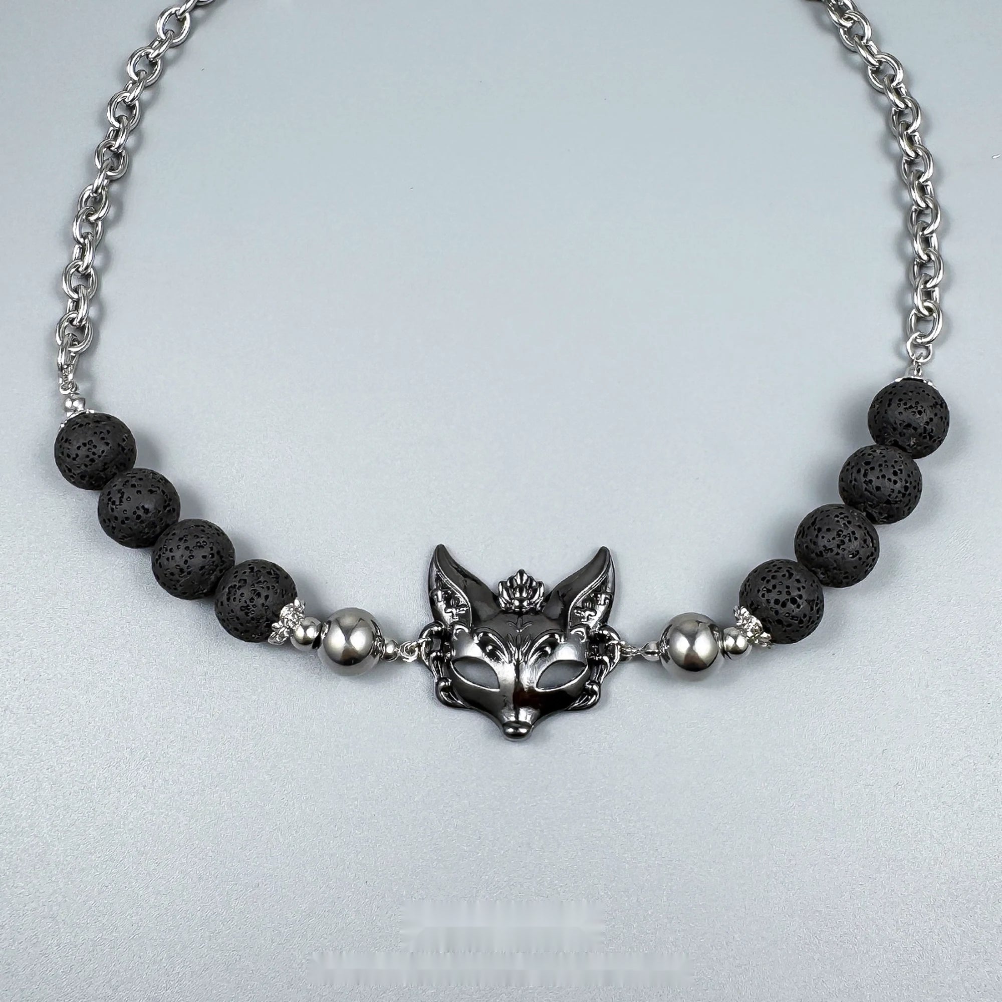 Accessories_Volcanic_Stone_Fox_Mask_Punk_Choker_MISSTT
