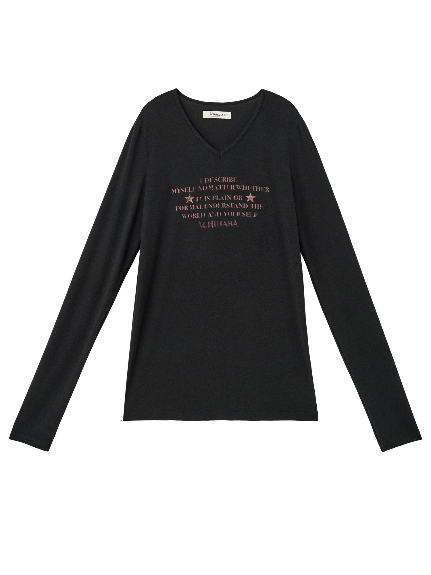 Letter Long-Sleeved T-Shirt