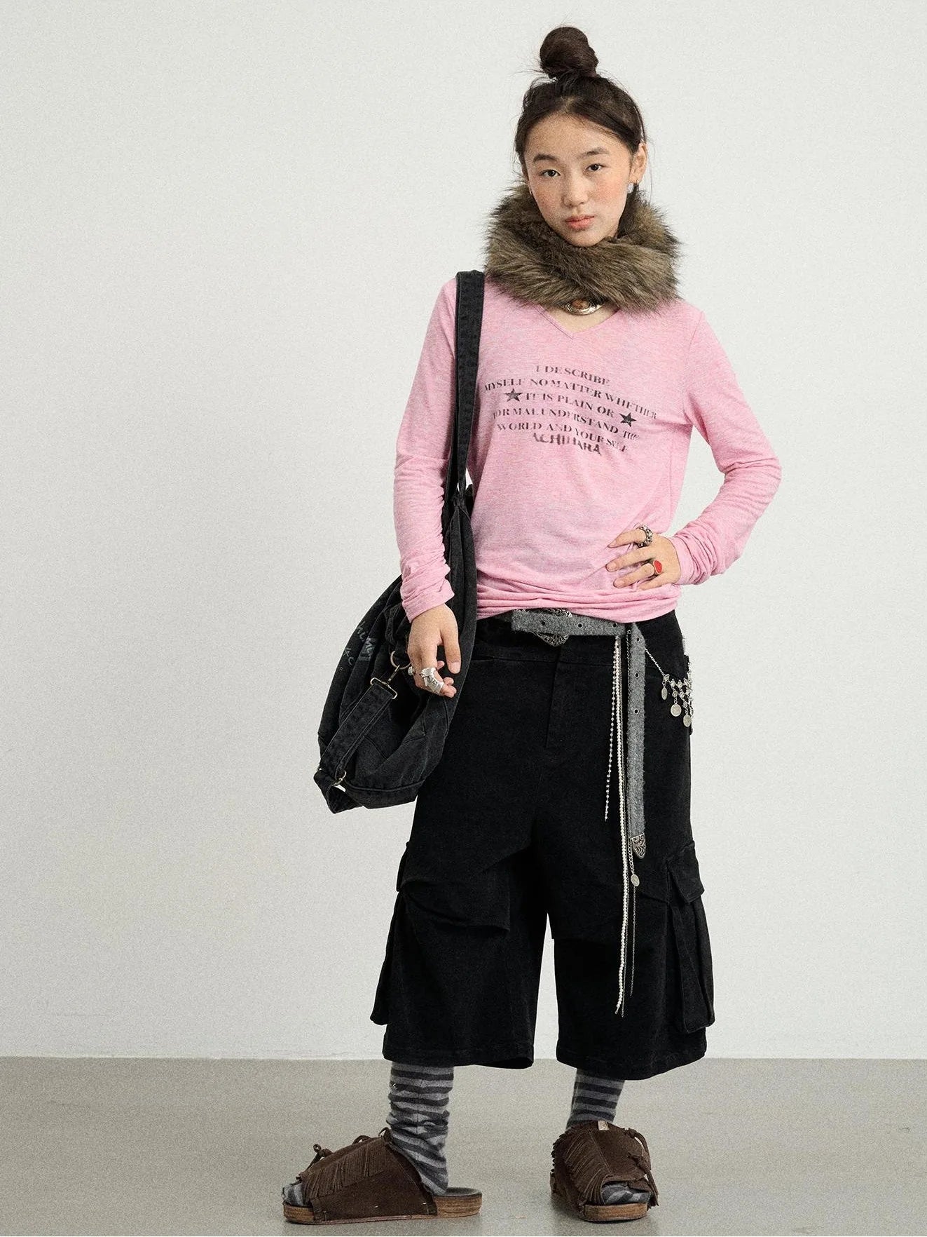 Letter Long-Sleeved T-Shirt