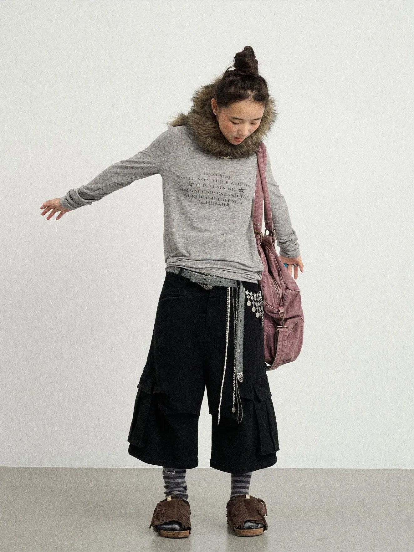 Letter Long-Sleeved T-Shirt