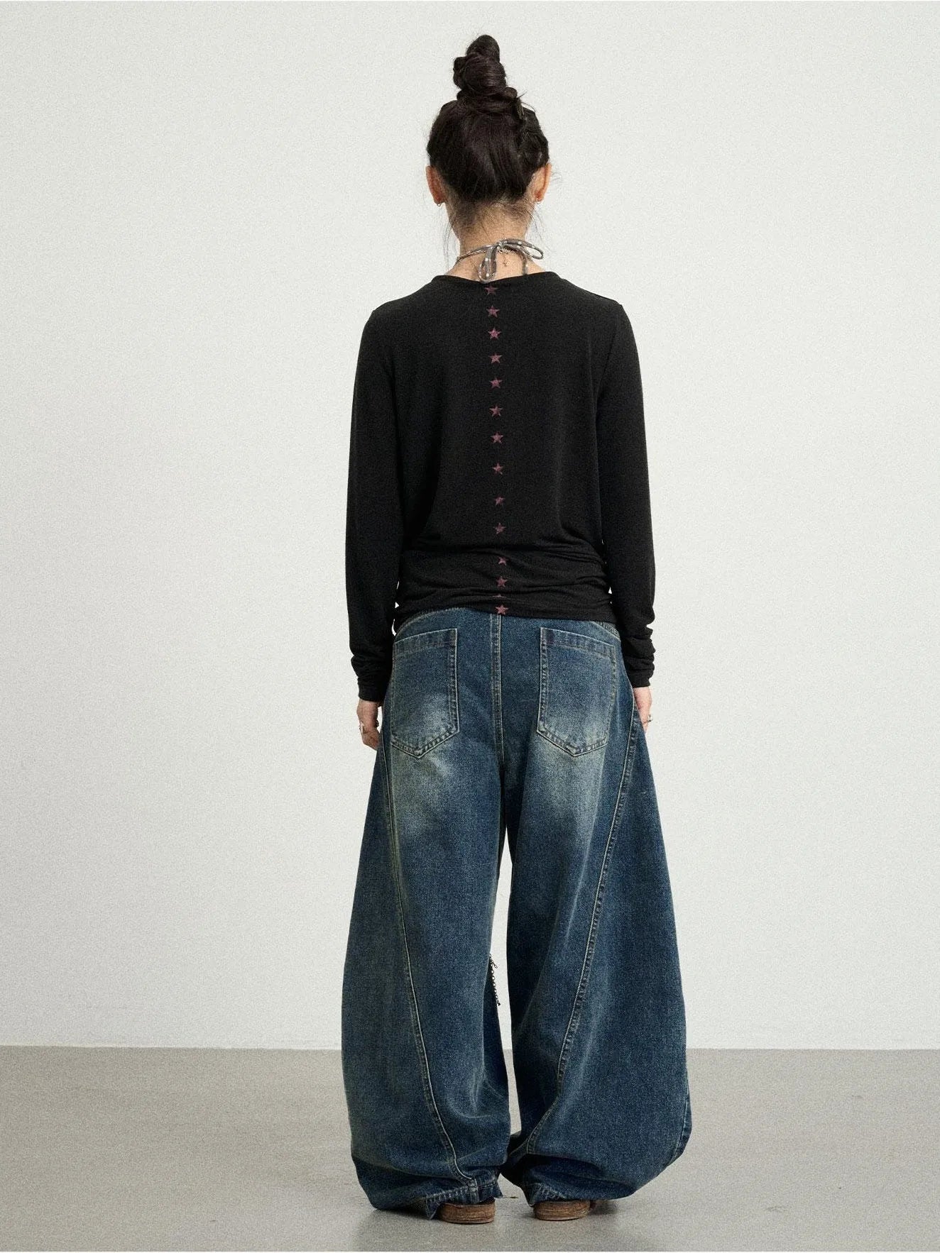 Letter Long-Sleeved T-Shirt
