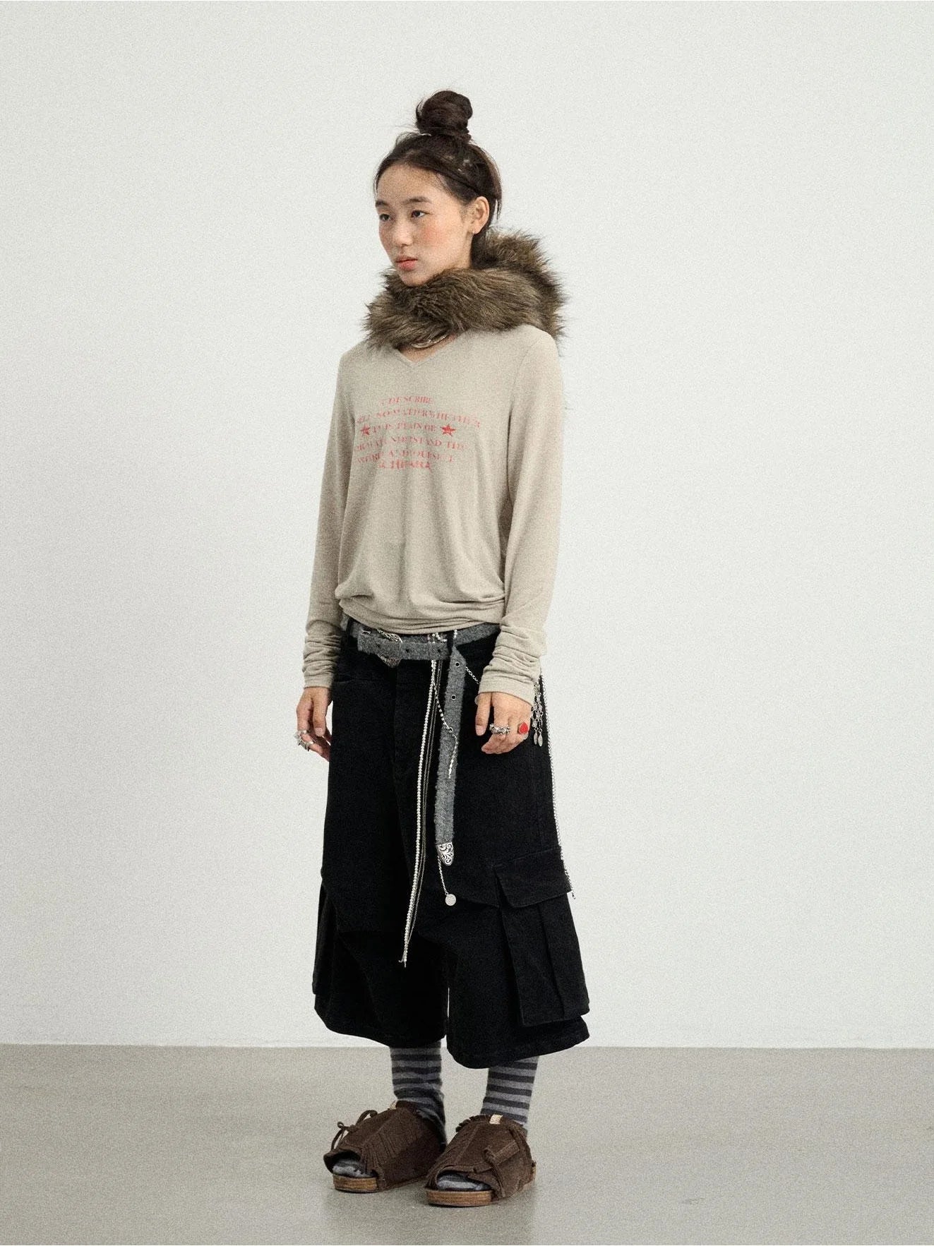 Letter Long-Sleeved T-Shirt