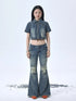 1988 Vintage Distressed Denim Jacket With Rivets