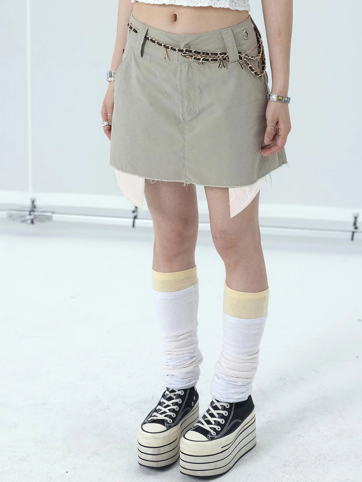 90s Denim A-Line Skirt For Women