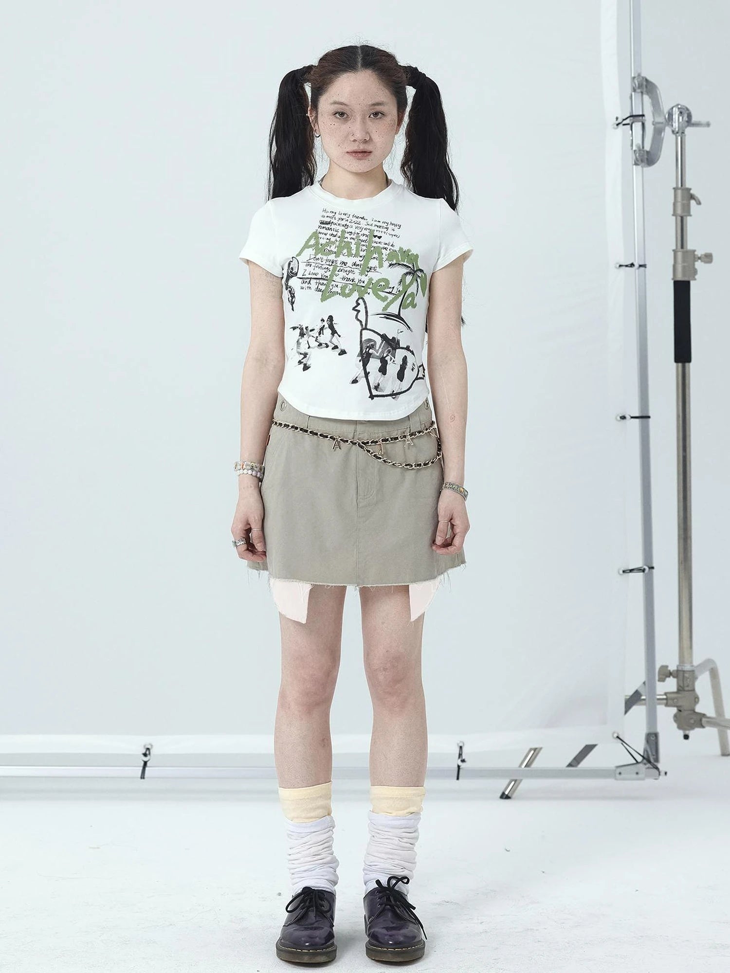 90s Denim A-Line Skirt For Women
