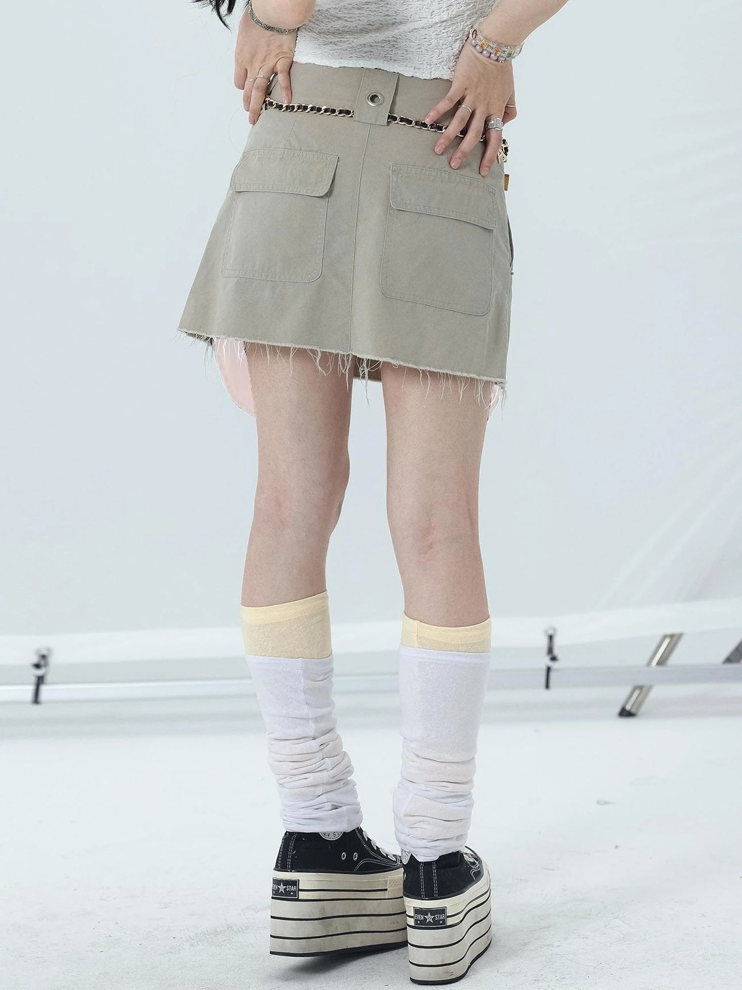 90s Denim A-Line Skirt For Women