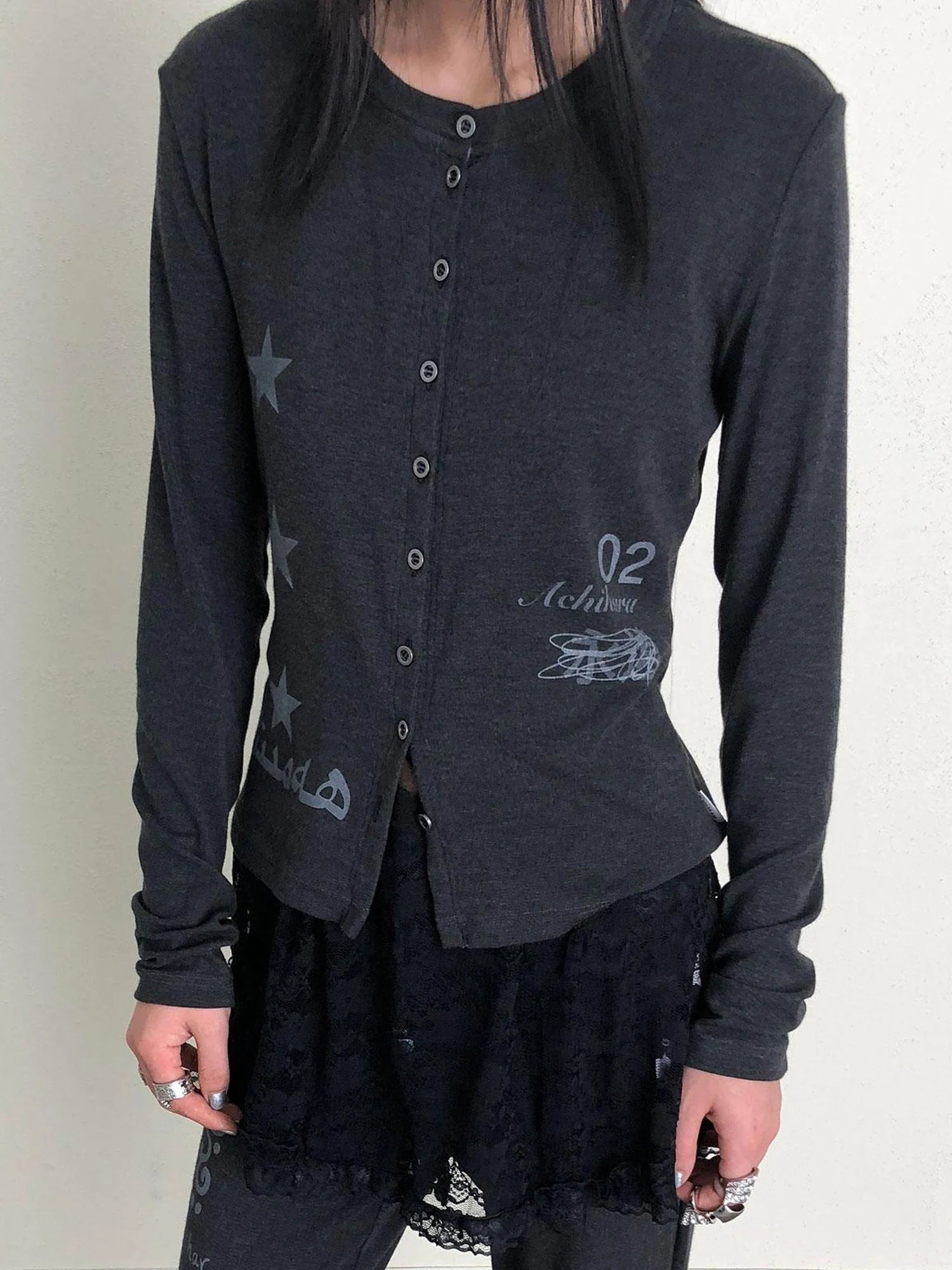 Achihara Breton Rabbit Knit Top