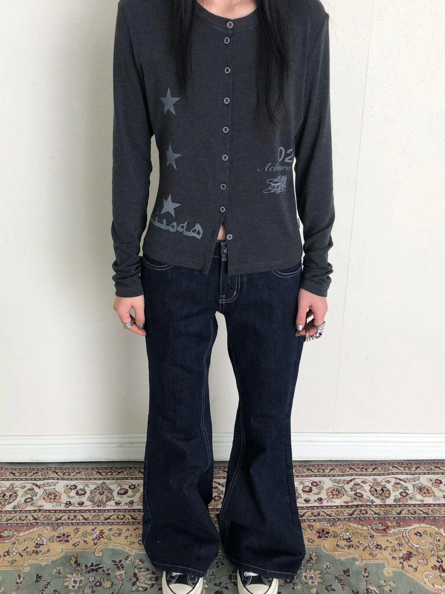 Achihara Breton Rabbit Knit Top