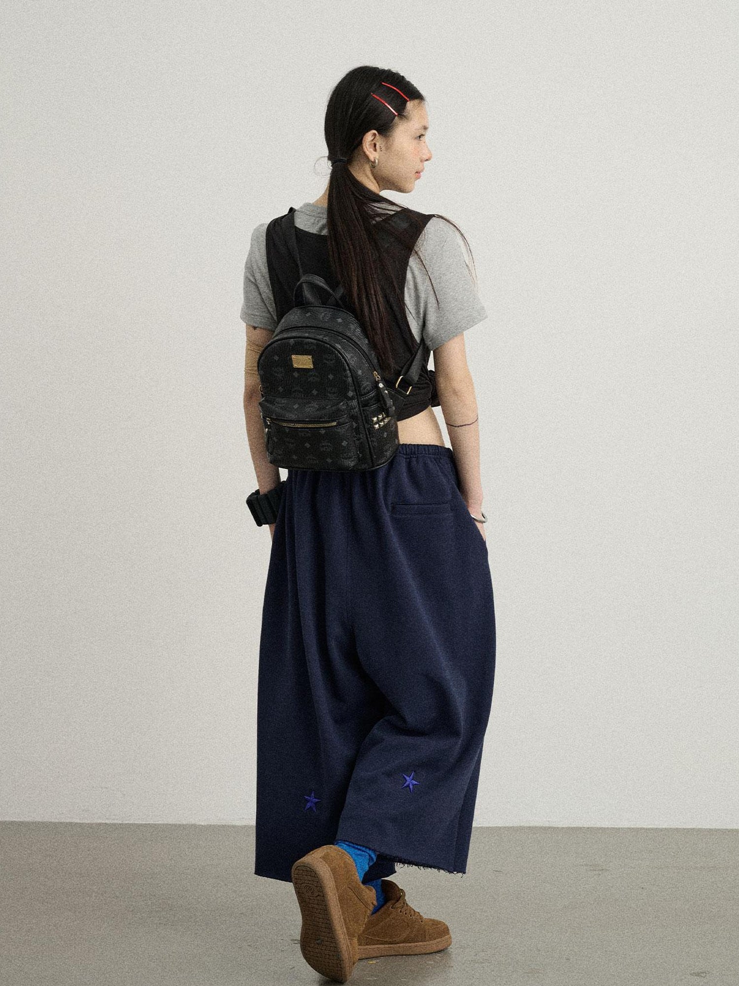 Achihara Achihara Distressed Hem Cargo Joggers