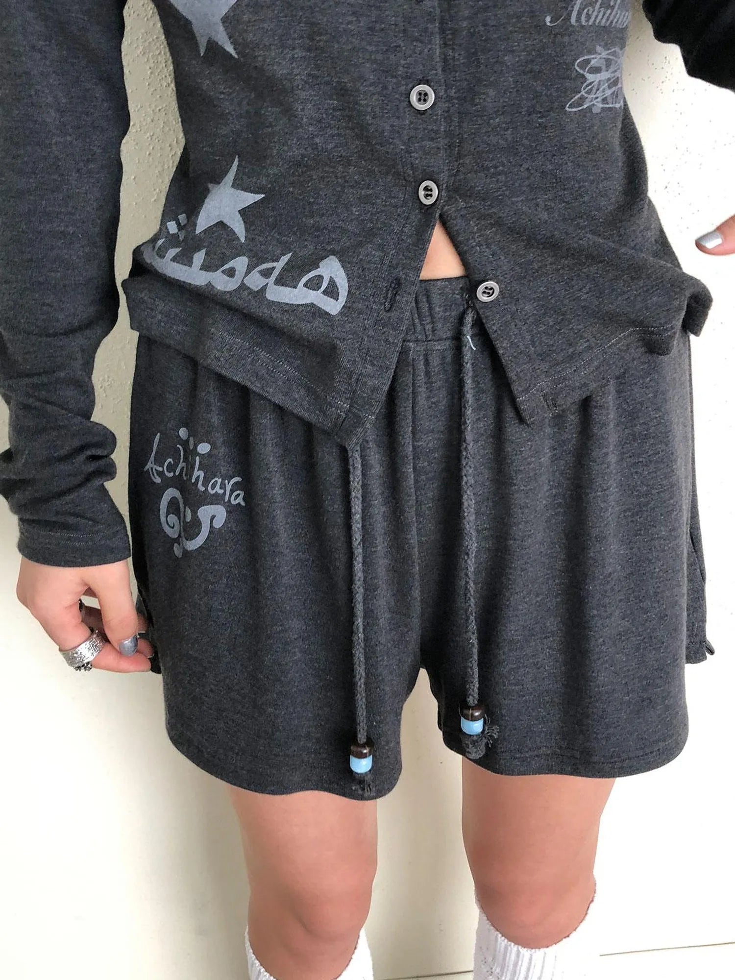 Achihara Rabbit Shorts 2025 Early Autumn Anti Peep Lined Shorts