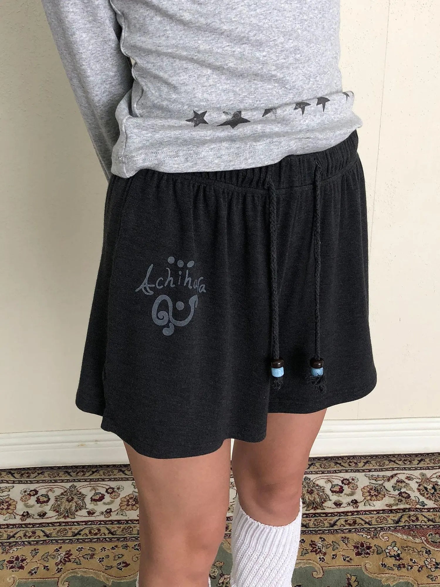 Achihara Rabbit Shorts 2025 Early Autumn Anti Peep Lined Shorts