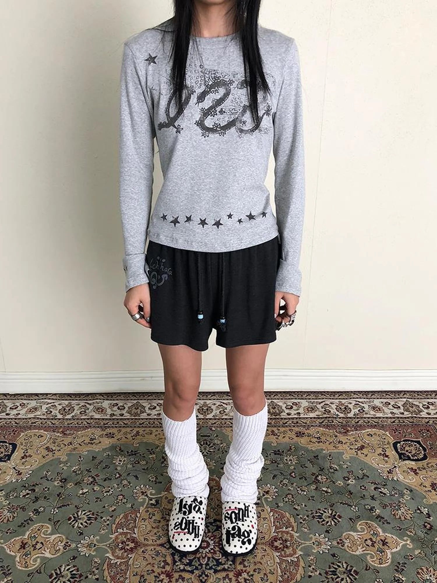 Achihara Rabbit Shorts 2025 Early Autumn Anti Peep Lined Shorts