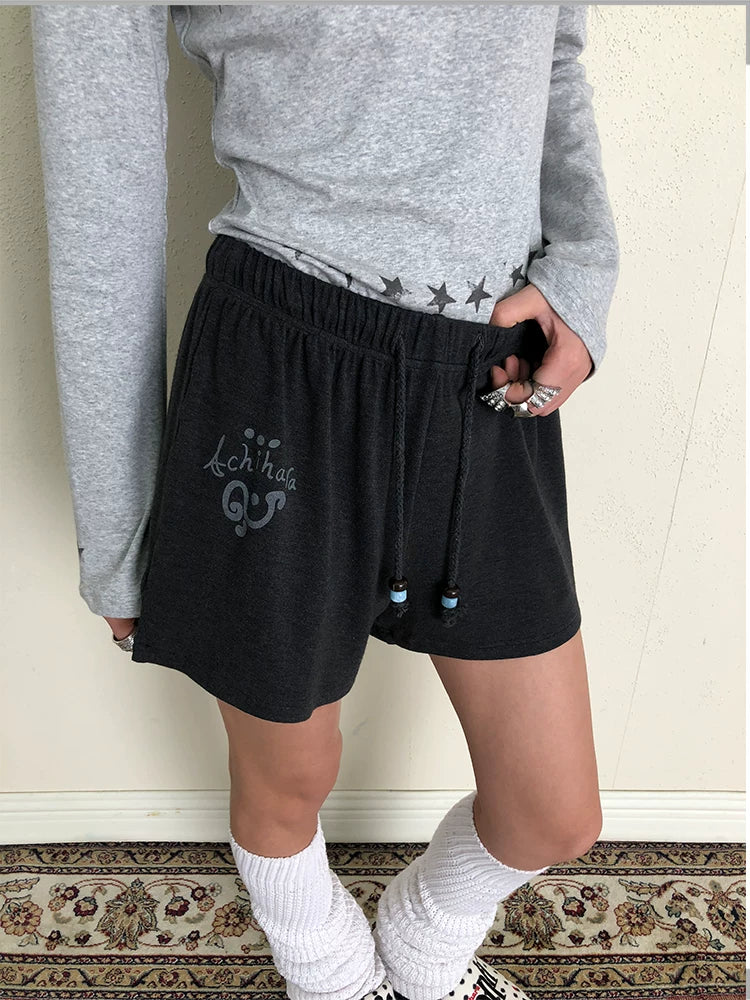 Achihara Achihara Rabbit Shorts 2025 Early Autumn Anti Peep Lined Shorts-4