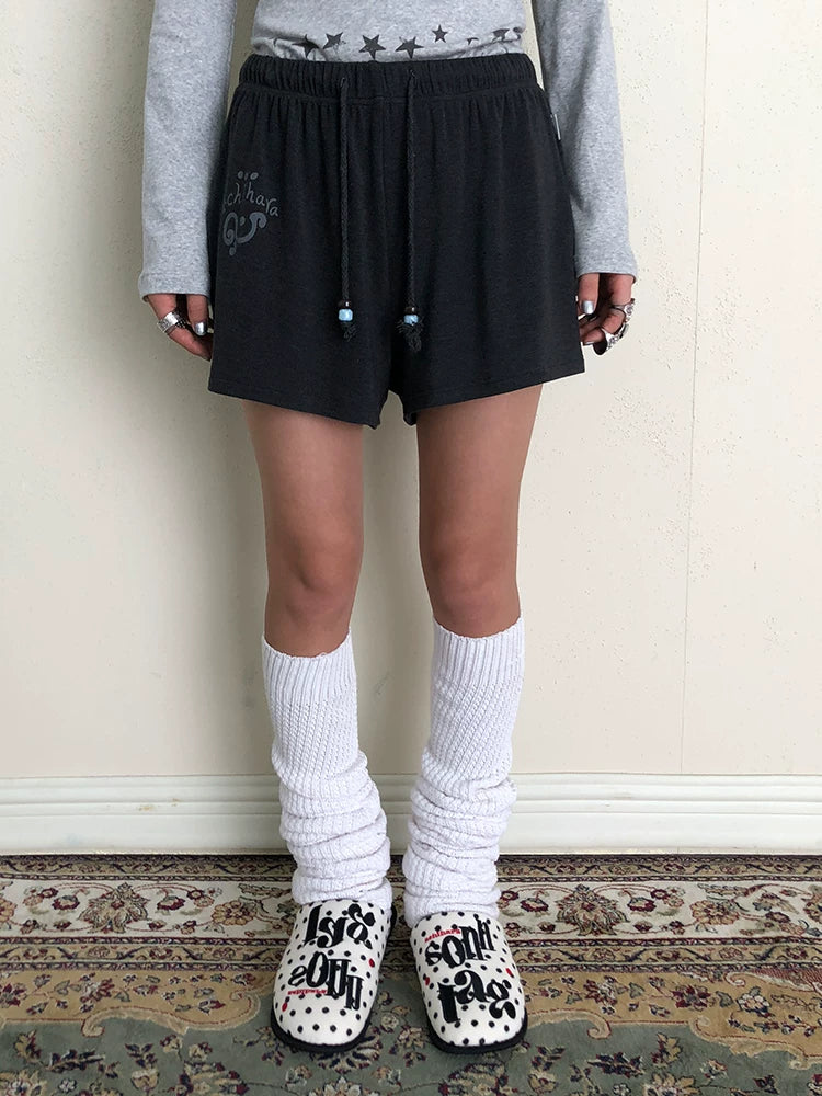 Achihara Achihara Rabbit Shorts 2025 Early Autumn Anti Peep Lined Shorts-5