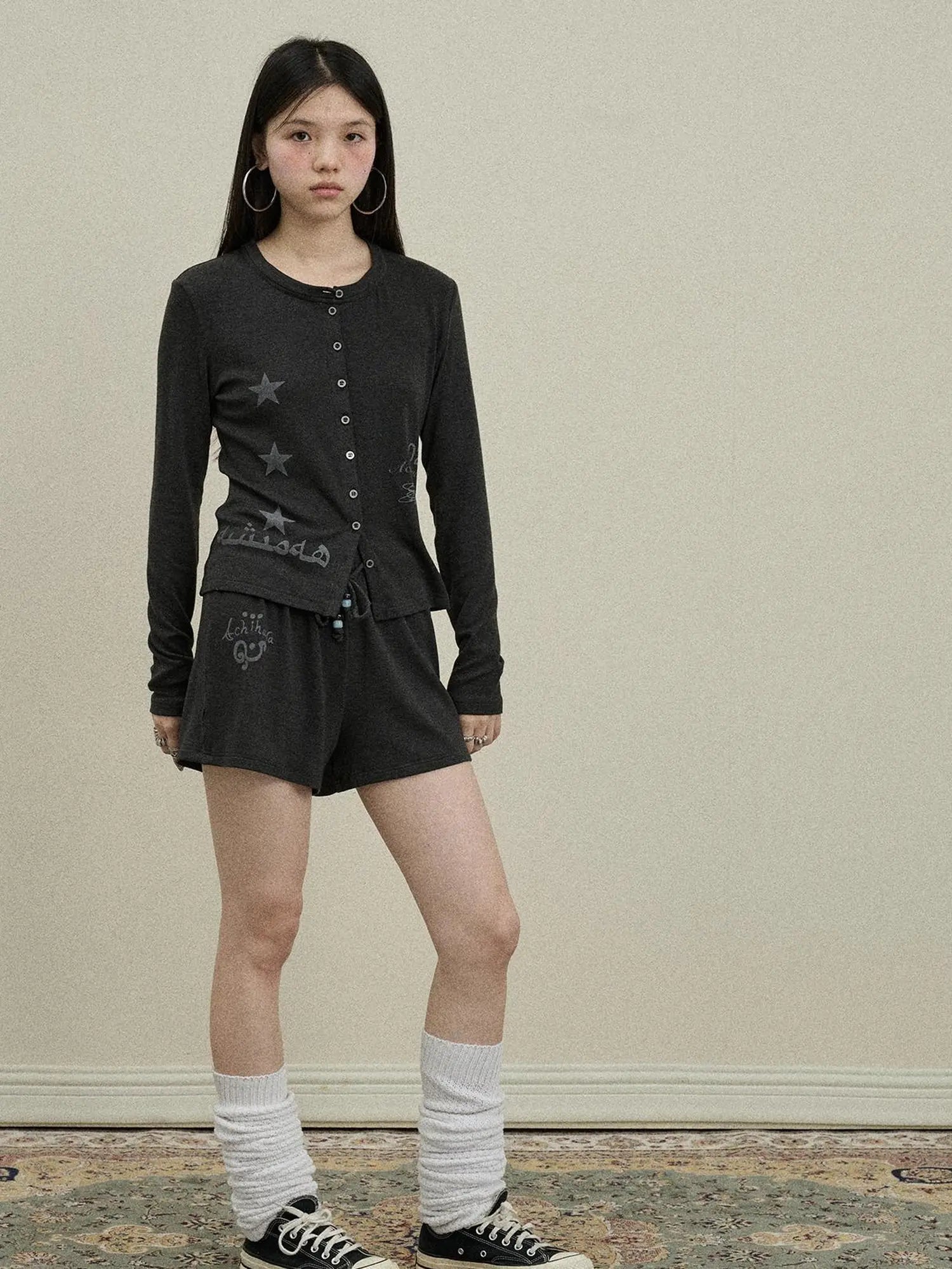 Achihara Rabbit Shorts 2025 Early Autumn Anti Peep Lined Shorts