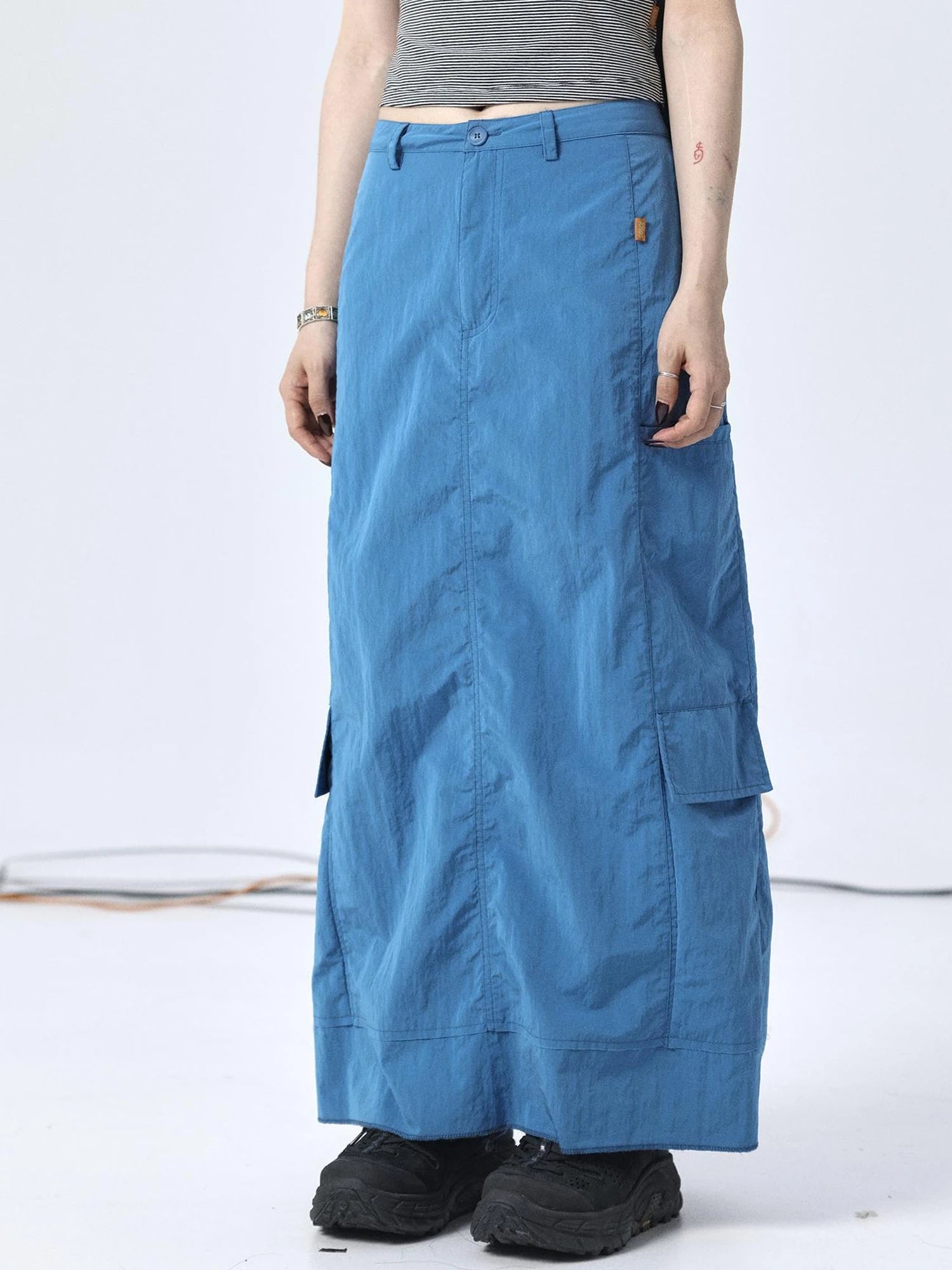Parachute Pants with Adjustable Fit & Fishtail Skirt Co-ord Set