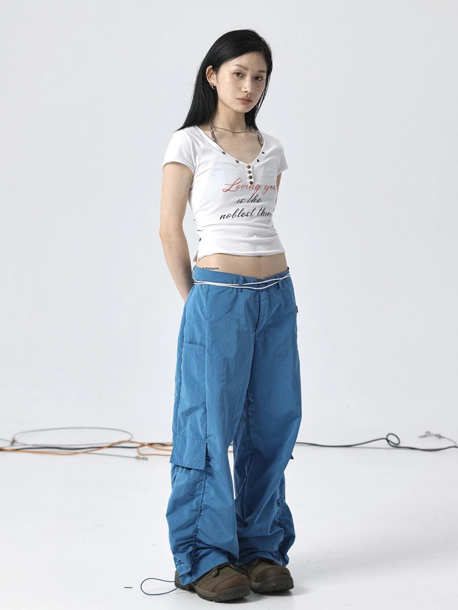 Parachute Pants with Adjustable Fit & Fishtail Skirt Co-ord Set