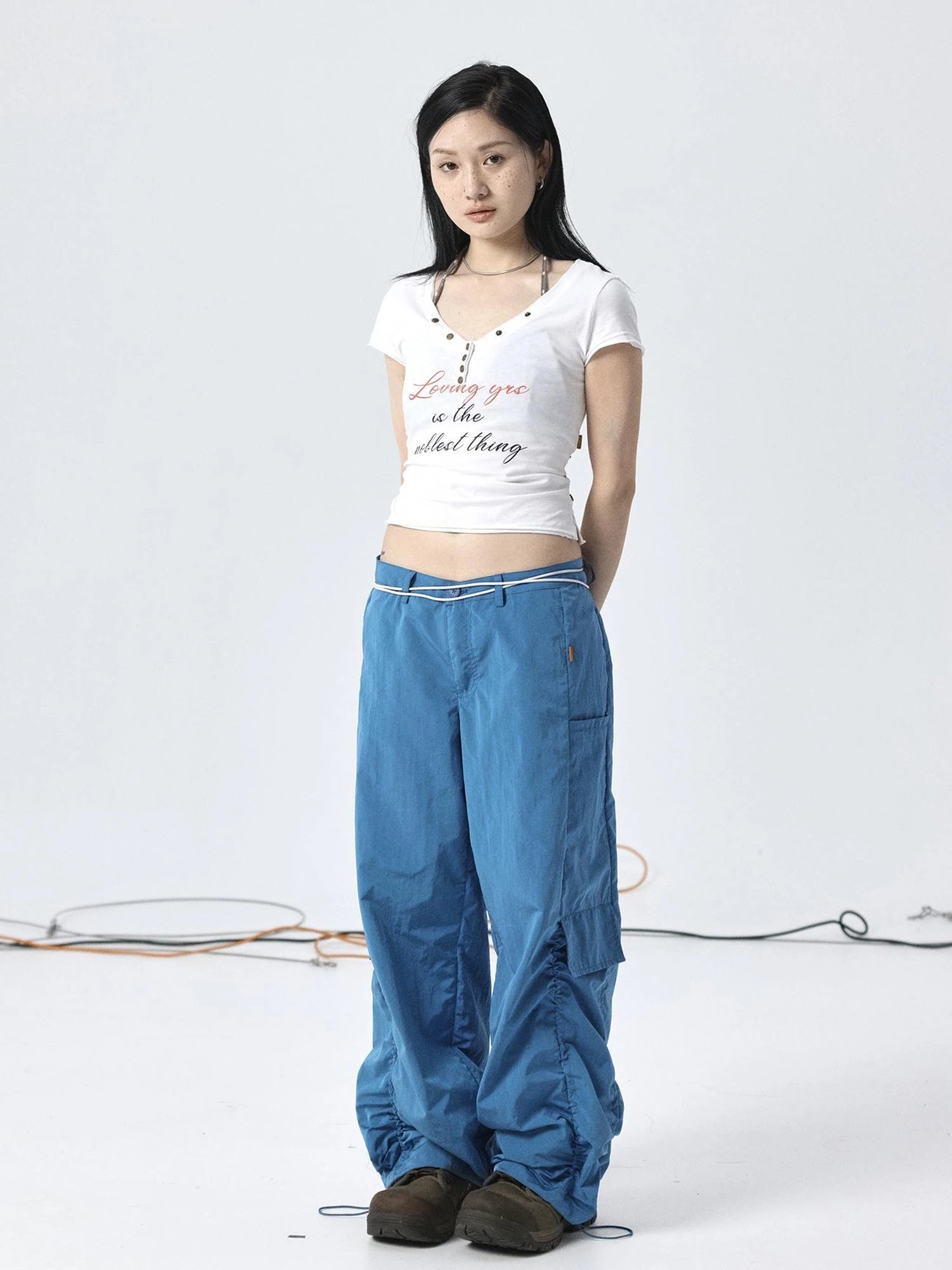 Parachute Pants with Adjustable Fit & Fishtail Skirt Co-ord Set