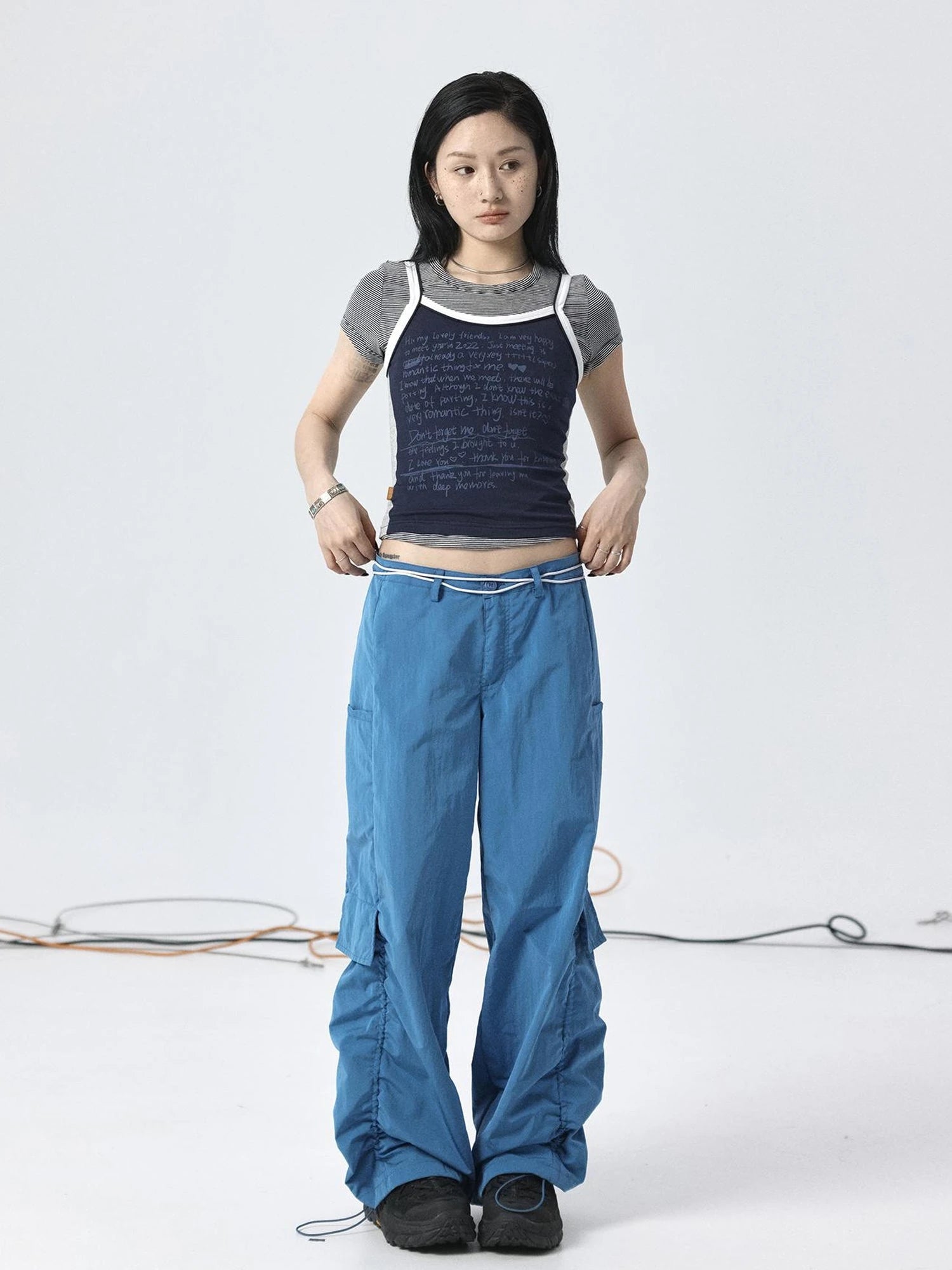 Parachute Pants with Adjustable Fit & Fishtail Skirt Co-ord Set
