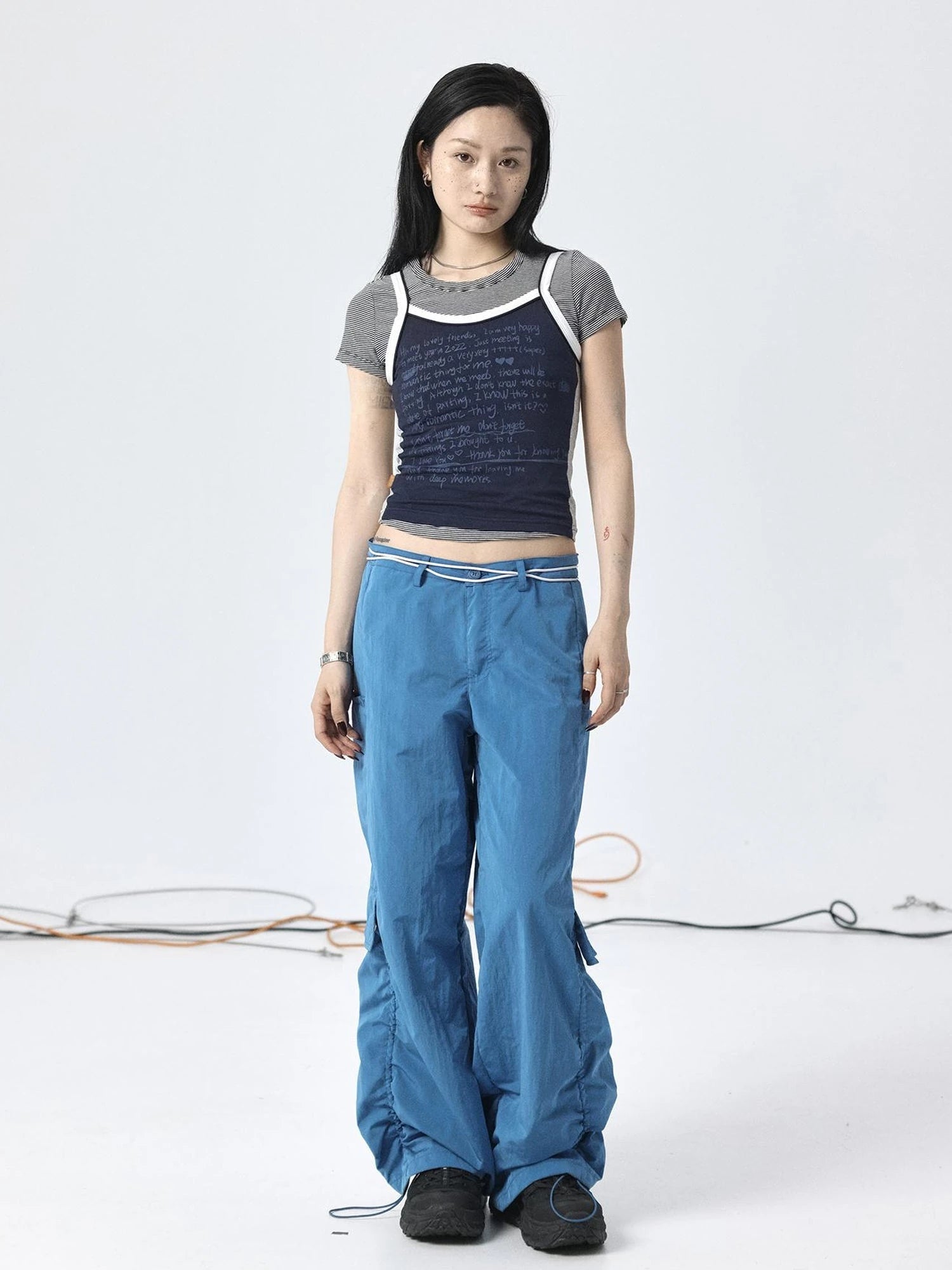 Parachute Pants with Adjustable Fit & Fishtail Skirt Co-ord Set