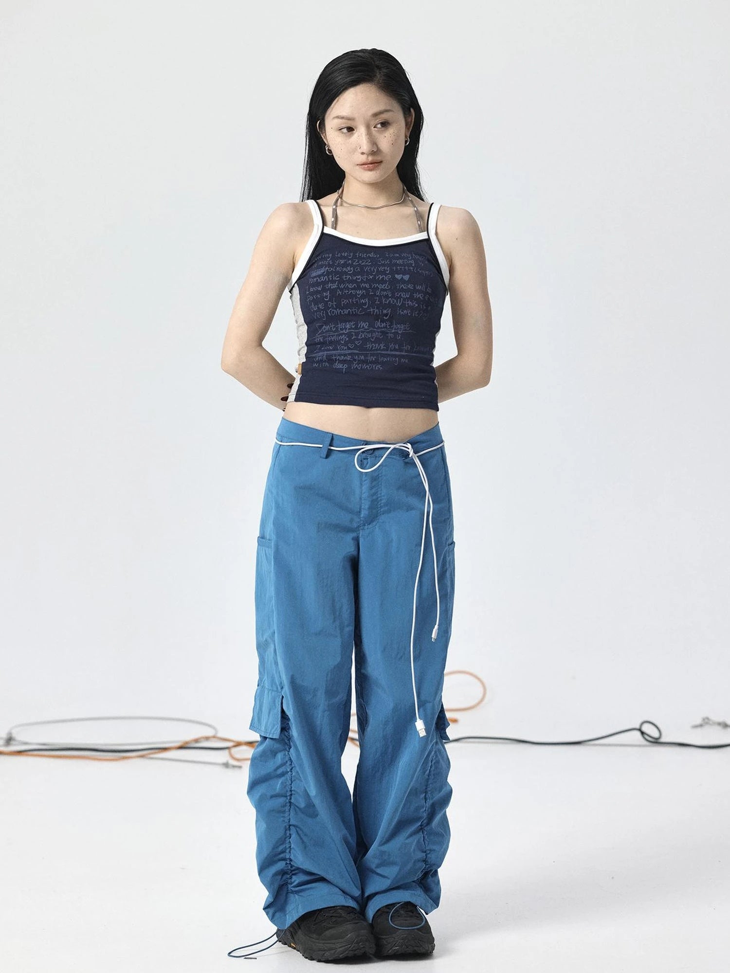 Parachute Pants with Adjustable Fit & Fishtail Skirt Co-ord Set