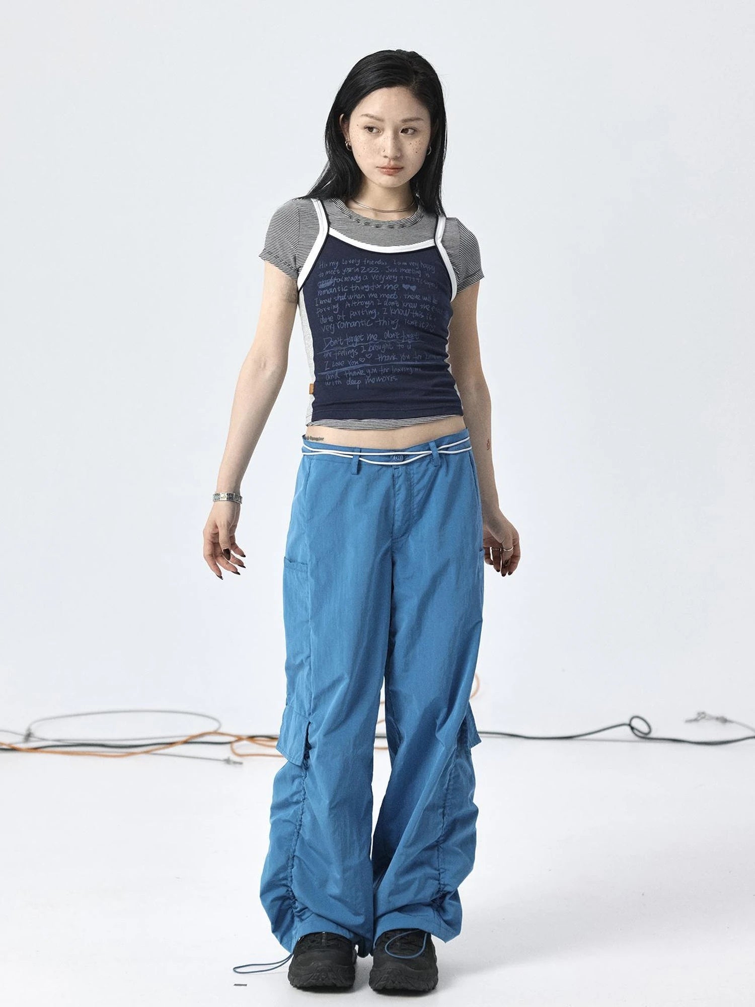 Parachute Pants with Adjustable Fit & Fishtail Skirt Co-ord Set