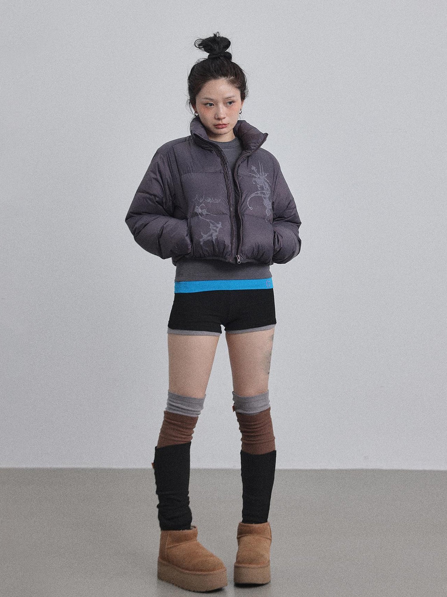Achihara Alchemy Inspired Quilted Nylon Jacket