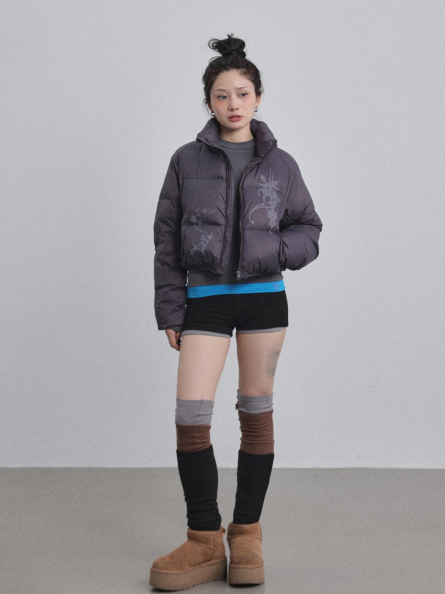 Achihara Alchemy Inspired Quilted Nylon Jacket