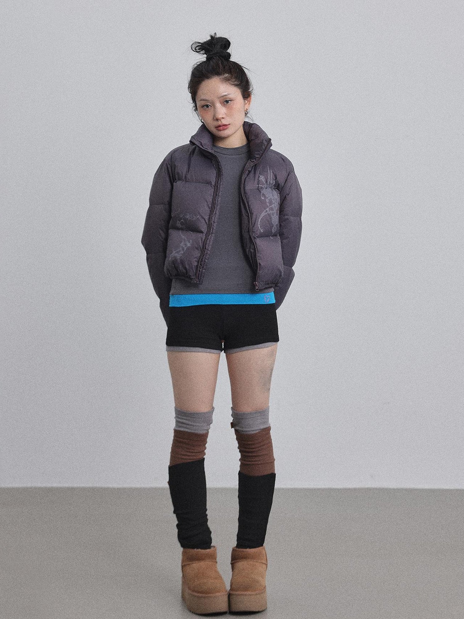 Achihara Alchemy Inspired Quilted Nylon Jacket