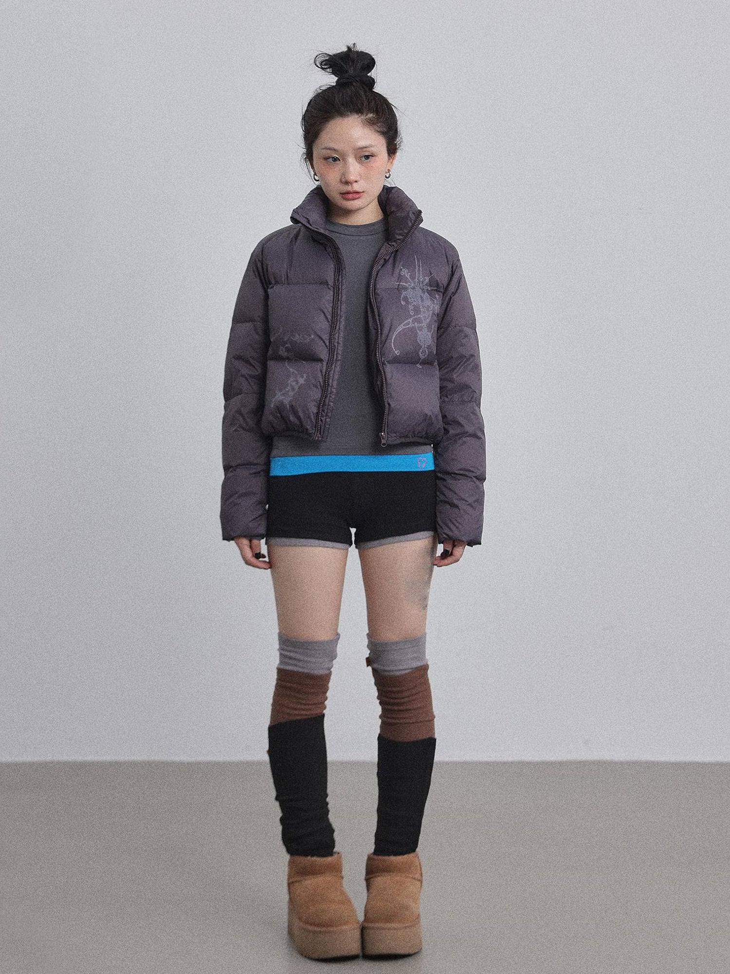 Achihara Alchemy Inspired Quilted Nylon Jacket