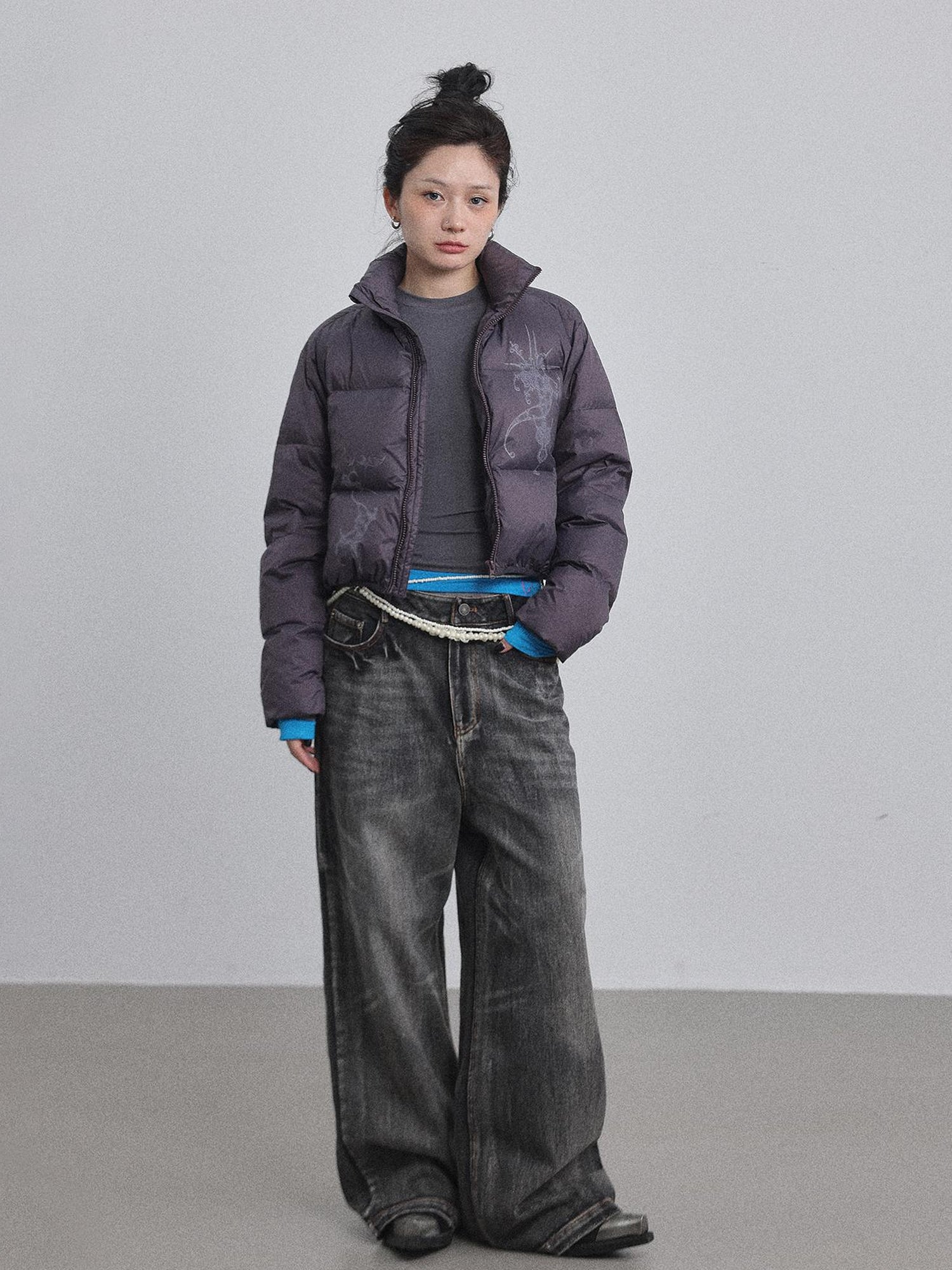 Achihara Alchemy Inspired Quilted Nylon Jacket