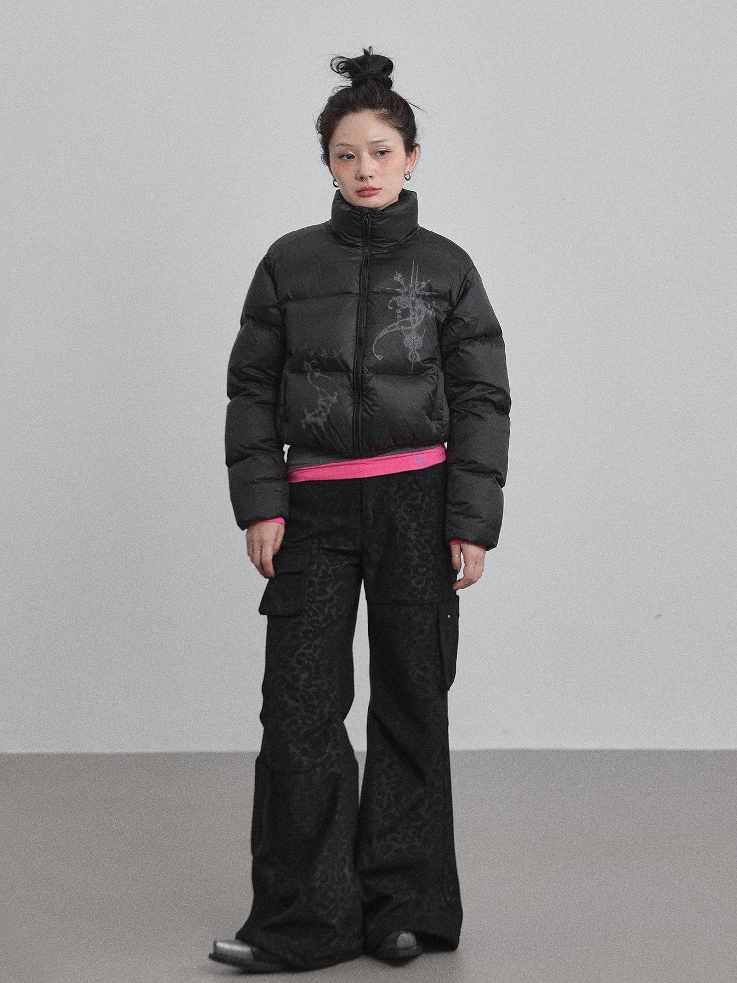 Achihara Alchemy Inspired Quilted Nylon Jacket