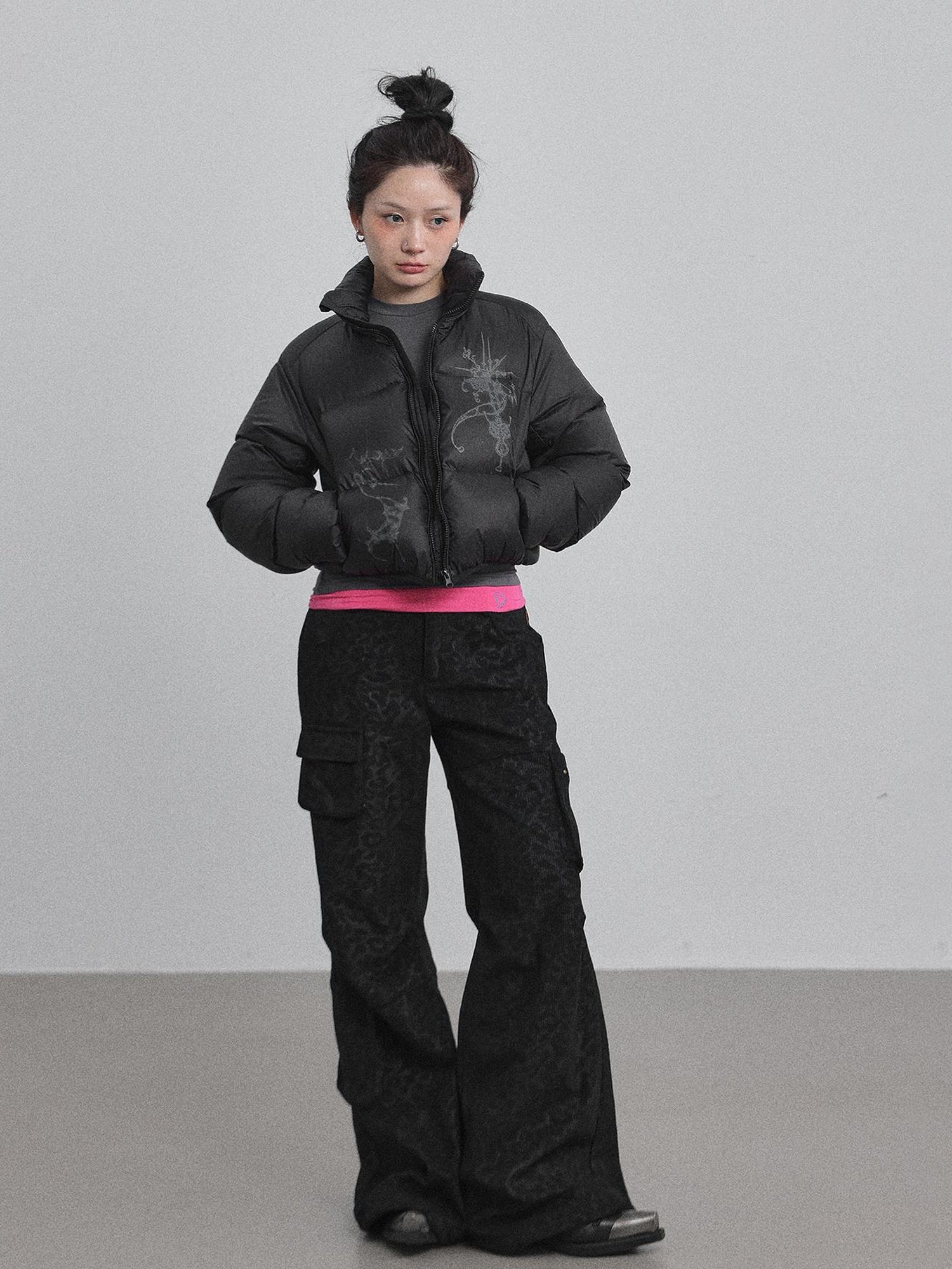 Achihara Alchemy Inspired Quilted Nylon Jacket