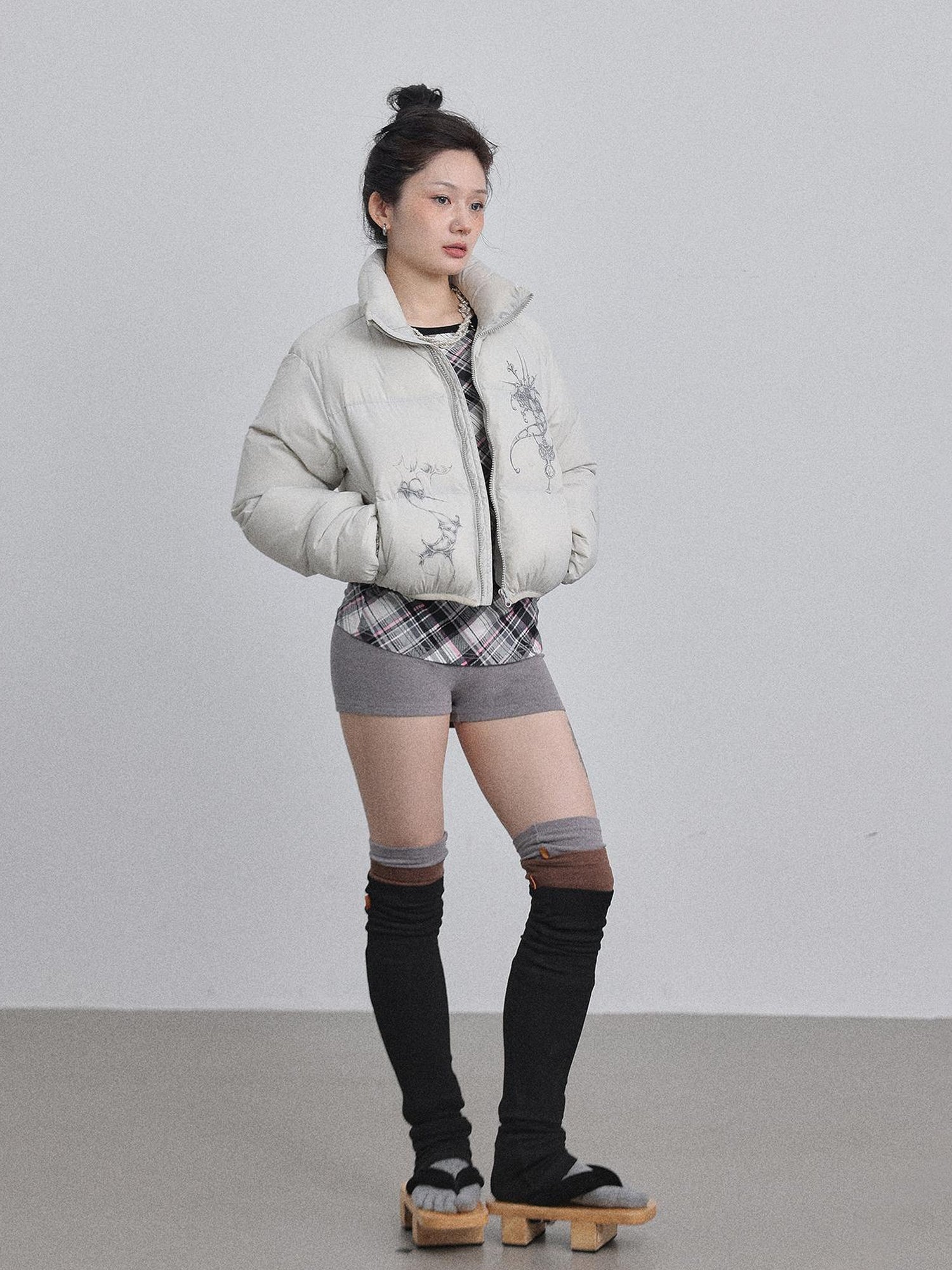 Achihara Alchemy Inspired Quilted Nylon Jacket