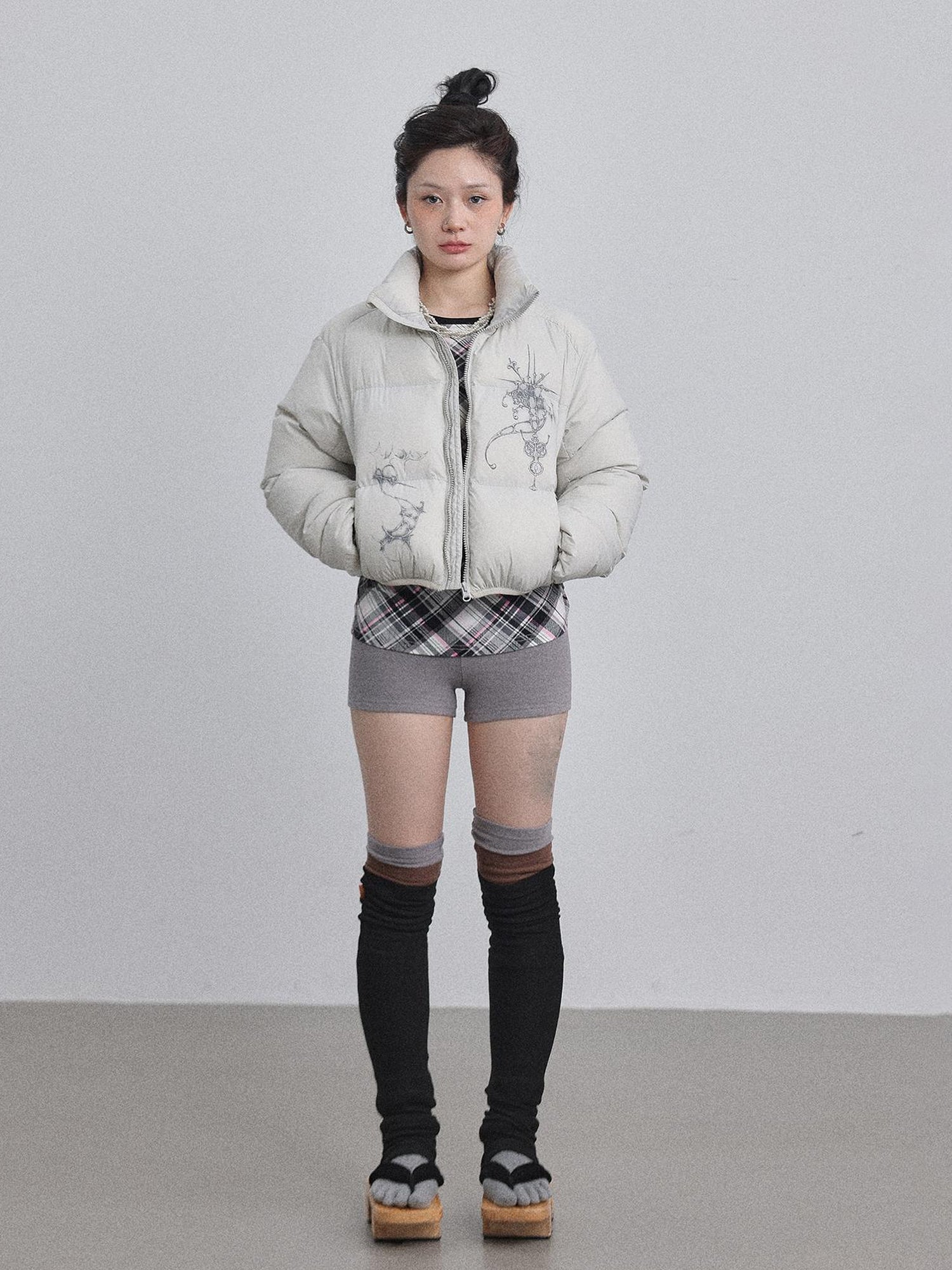 Achihara Alchemy Inspired Quilted Nylon Jacket