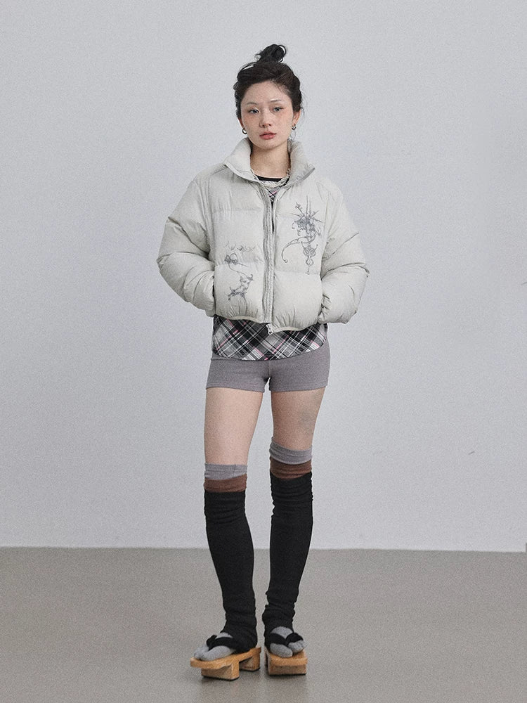Achihara Alchemy Inspired Quilted Nylon Jacket-3