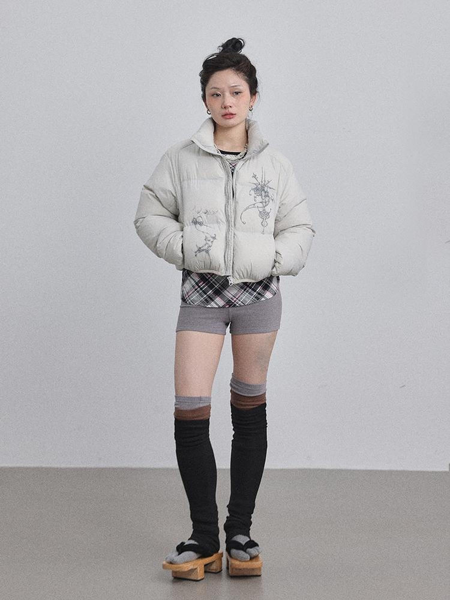 Achihara Alchemy Inspired Quilted Nylon Jacket