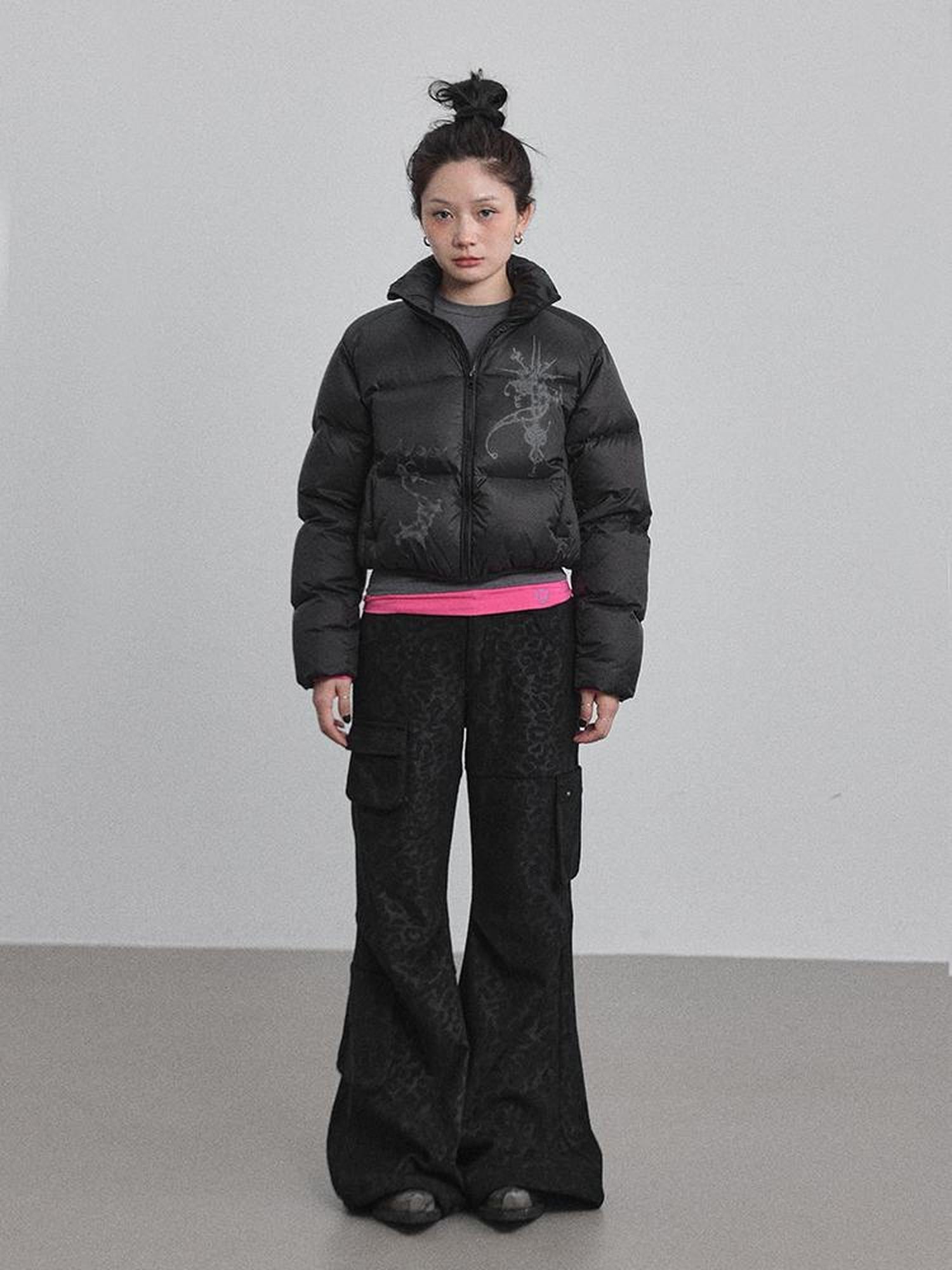 Achihara Alchemy Inspired Quilted Nylon Jacket