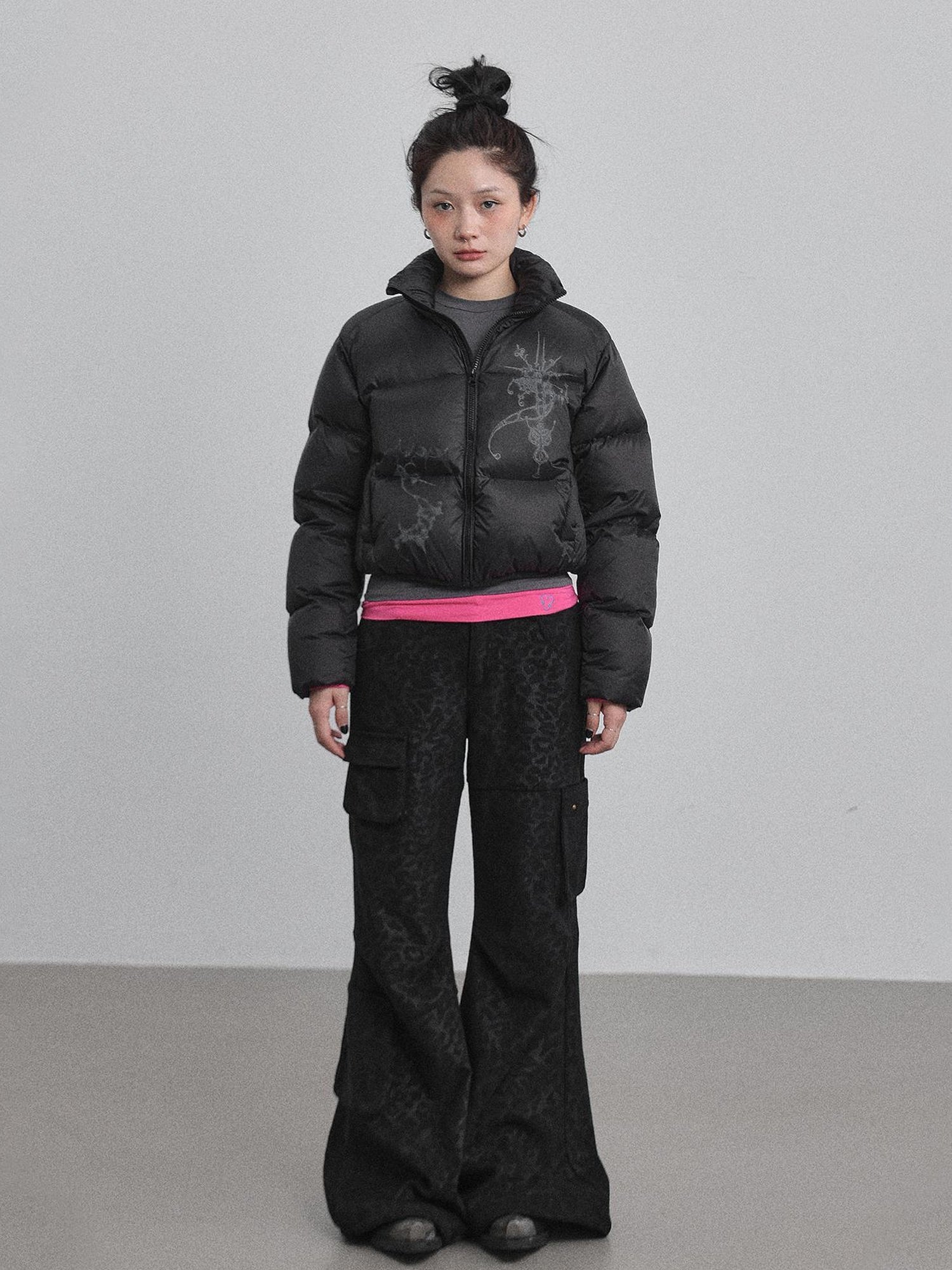 Achihara Alchemy Inspired Quilted Nylon Jacket