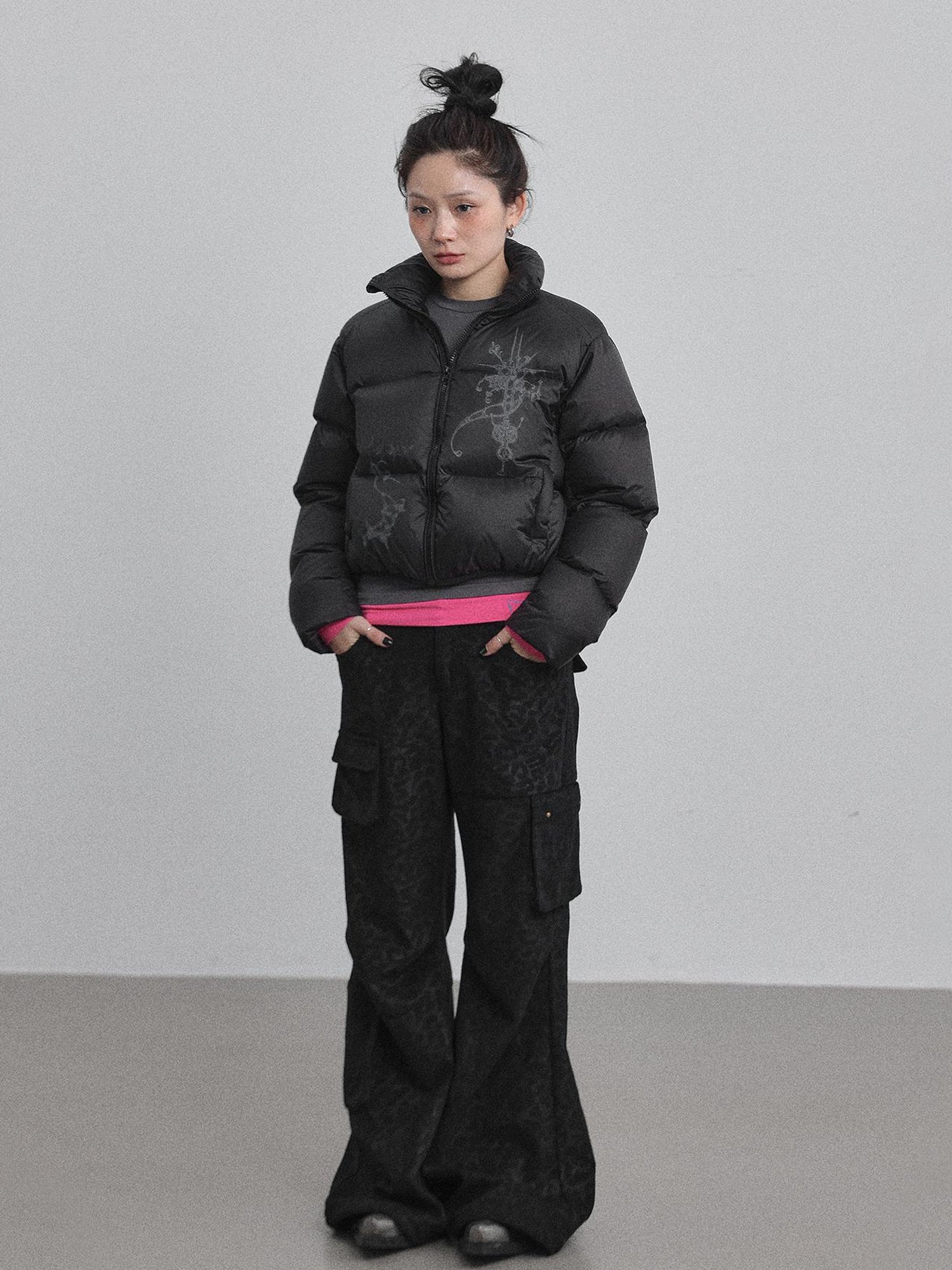 Achihara Alchemy Inspired Quilted Nylon Jacket