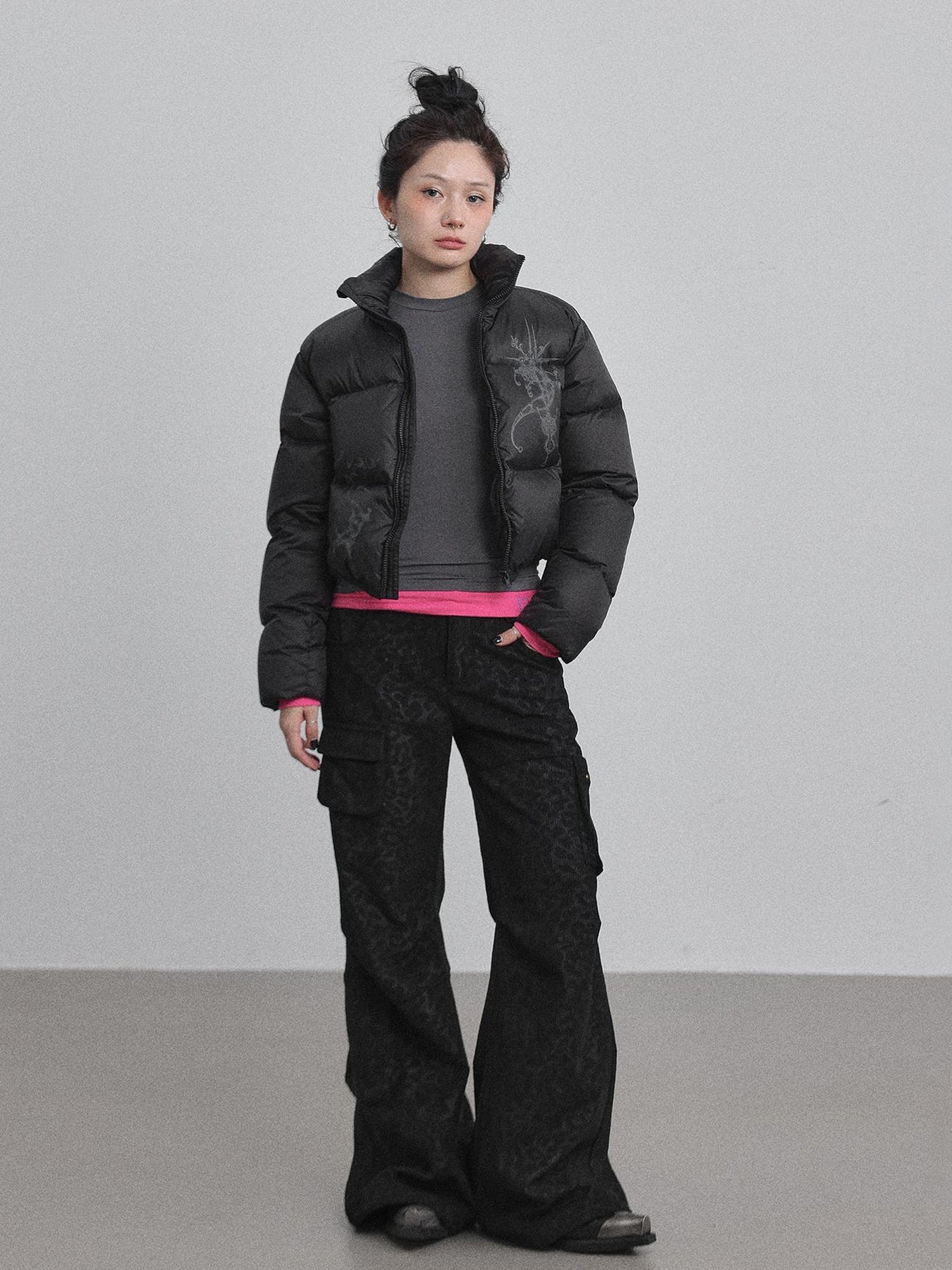 Achihara Alchemy Inspired Quilted Nylon Jacket