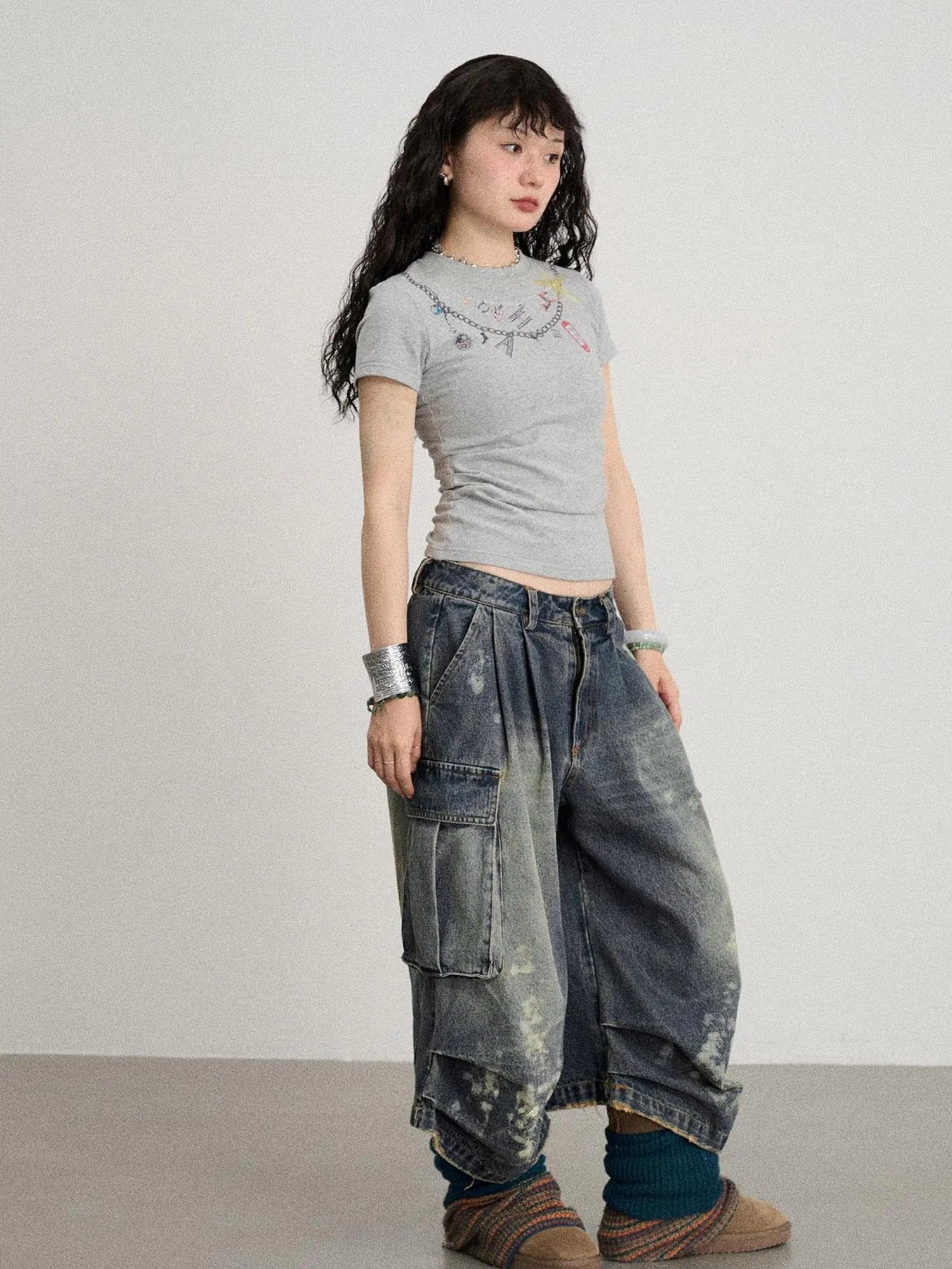 Alocasia Cotton Tee With Star Charm