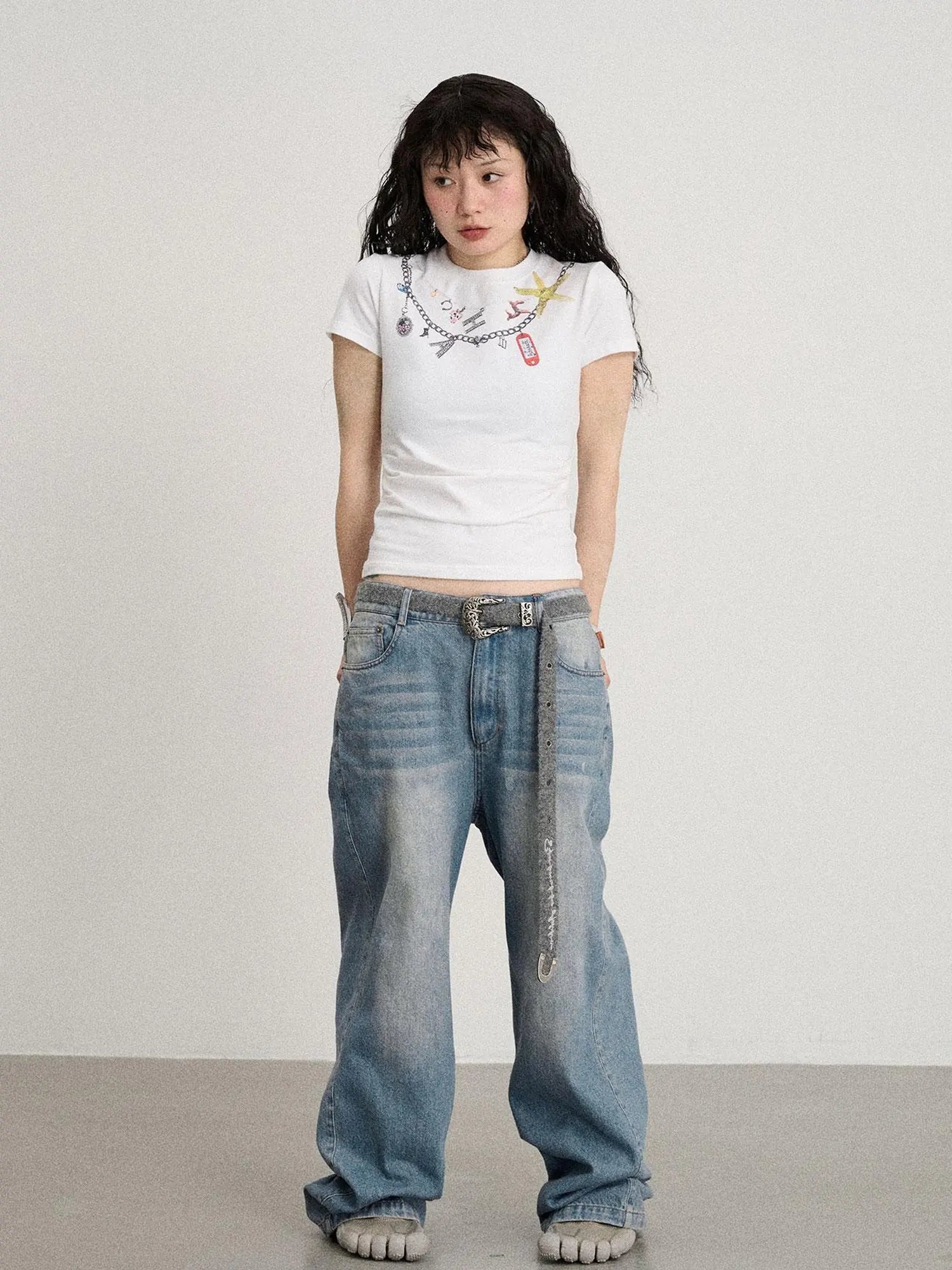 Alocasia Cotton Tee With Star Charm