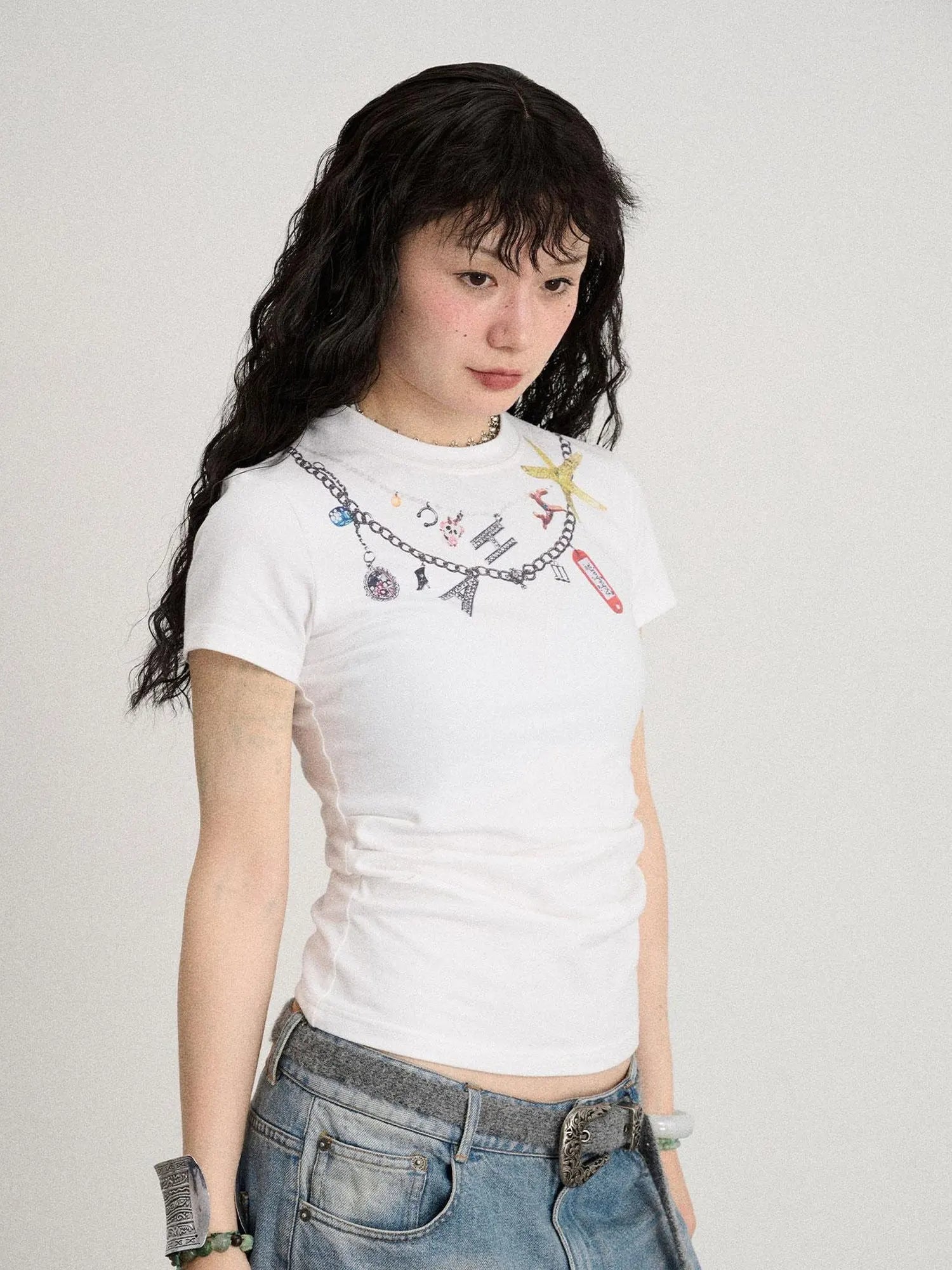 Alocasia Cotton Tee With Star Charm