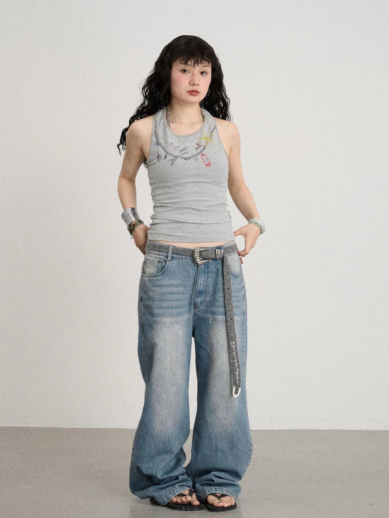 Alocasia Cotton Tee With Star Charm